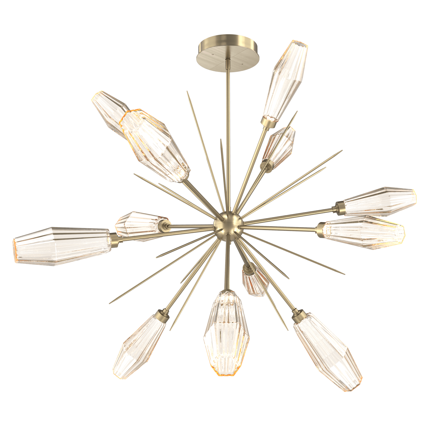 CHB0049-0B-HB-RA-Hammerton-Studio-Aalto-49-inch-starburst-chandelier-with-heritage-brass-finish-and-optic-ribbed-amber-glass-shades-and-LED-lamping