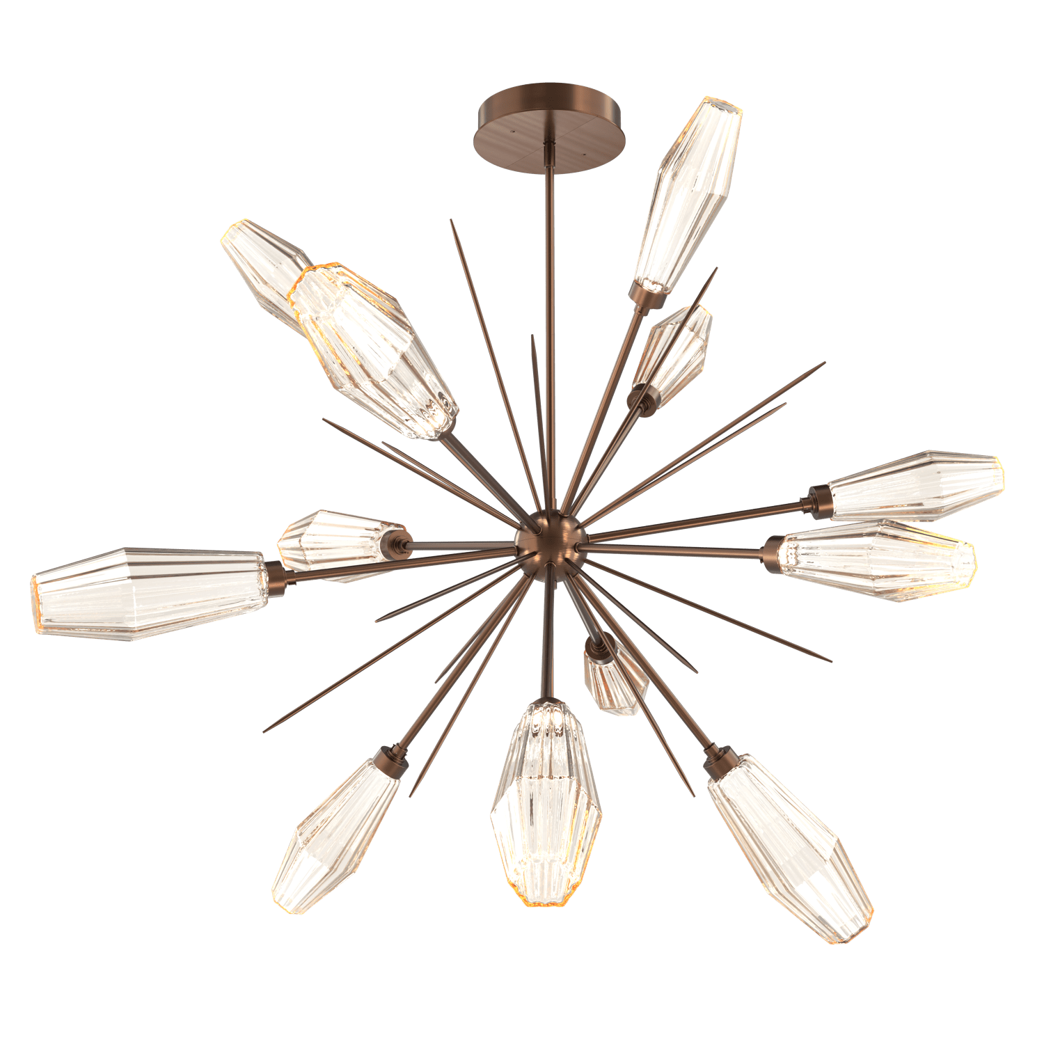 CHB0049-0B-RB-RA-Hammerton-Studio-Aalto-49-inch-starburst-chandelier-with-oil-rubbed-bronze-finish-and-optic-ribbed-amber-glass-shades-and-LED-lamping