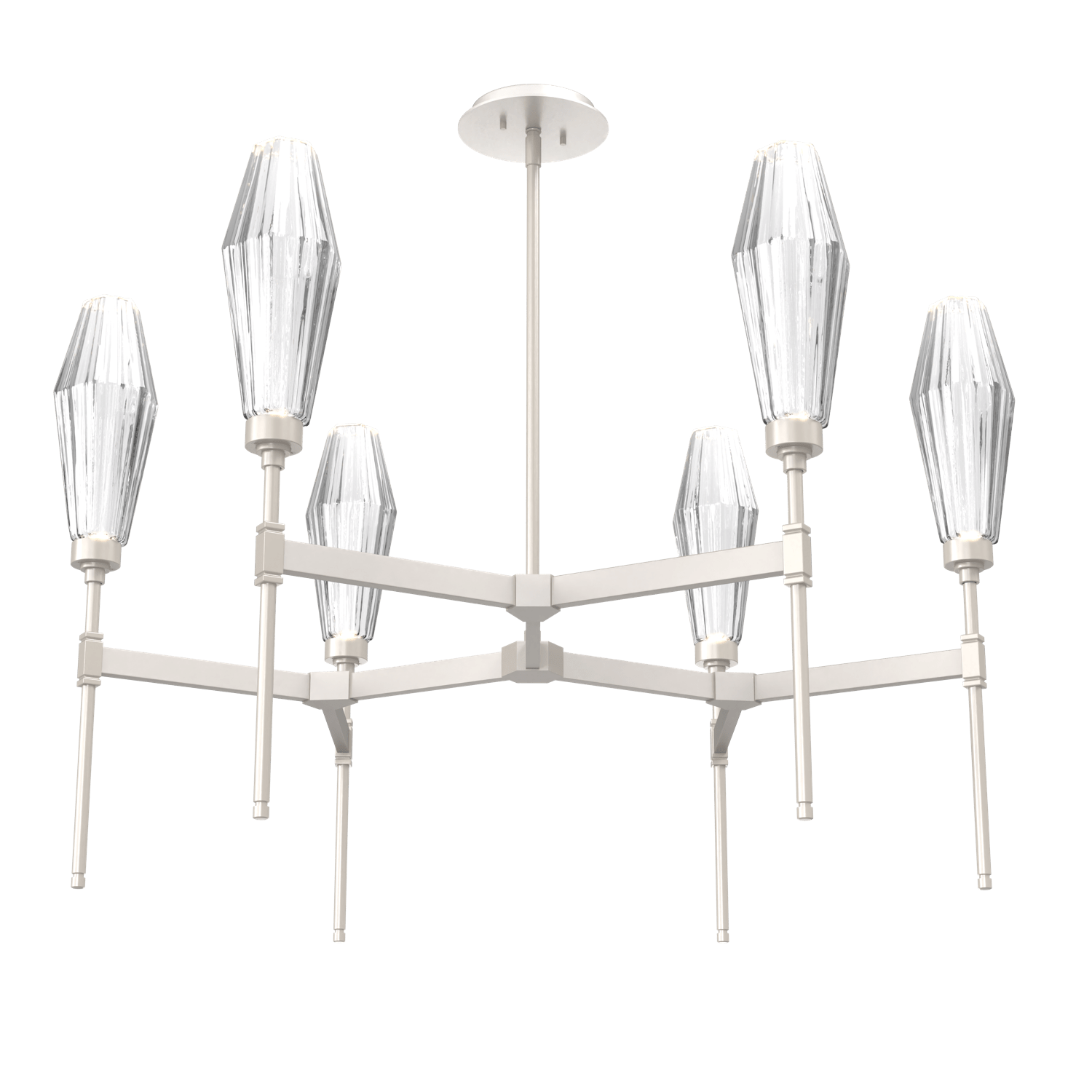 CHB0049-37-BS-RC-Hammerton-Studio-Aalto-37-inch-round-belvedere-chandelier-with-metallic-beige-silver-finish-and-optic-ribbed-clear-glass-shades-and-LED-lamping