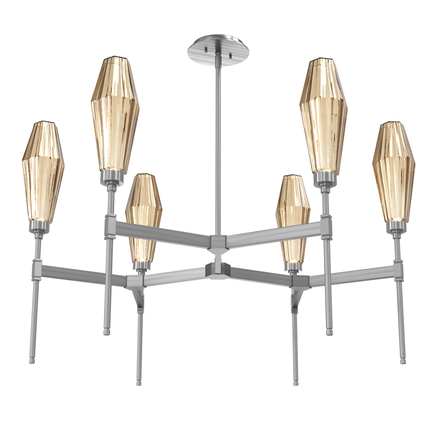 CHB0049-37-GM-RB-Hammerton-Studio-Aalto-37-inch-round-belvedere-chandelier-with-gunmetal-finish-and-optic-ribbed-bronze-glass-shades-and-LED-lamping