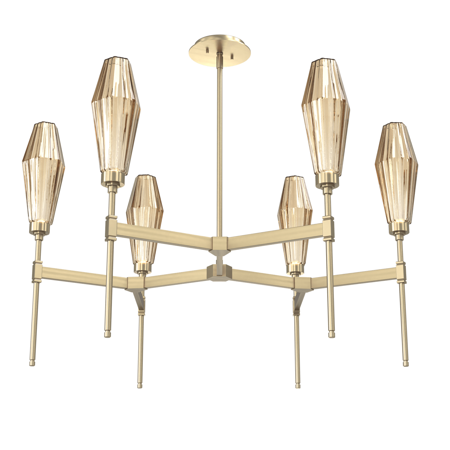 CHB0049-37-HB-RB-Hammerton-Studio-Aalto-37-inch-round-belvedere-chandelier-with-heritage-brass-finish-and-optic-ribbed-bronze-glass-shades-and-LED-lamping