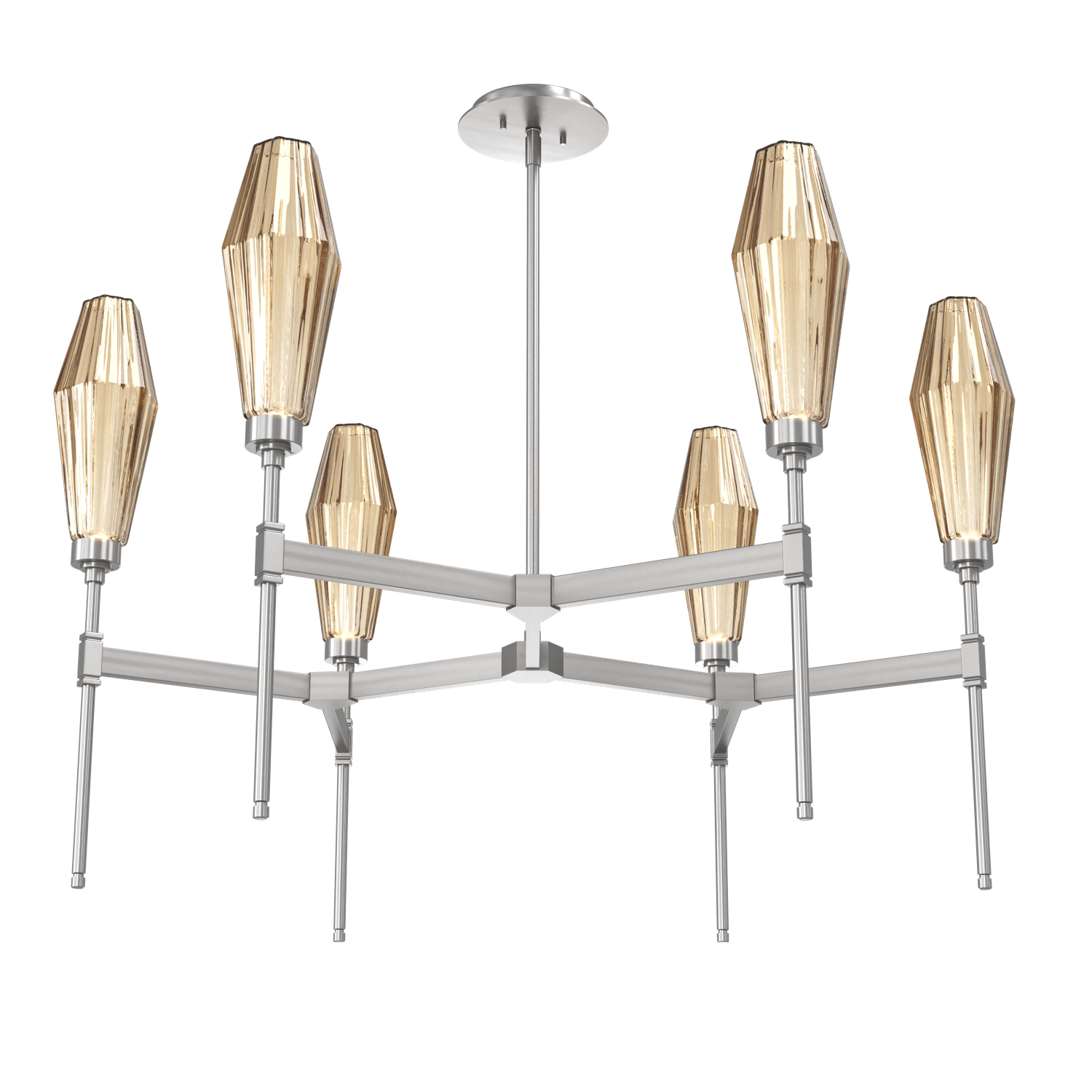 CHB0049-37-SN-RB-Hammerton-Studio-Aalto-37-inch-round-belvedere-chandelier-with-satin-nickel-finish-and-optic-ribbed-bronze-glass-shades-and-LED-lamping