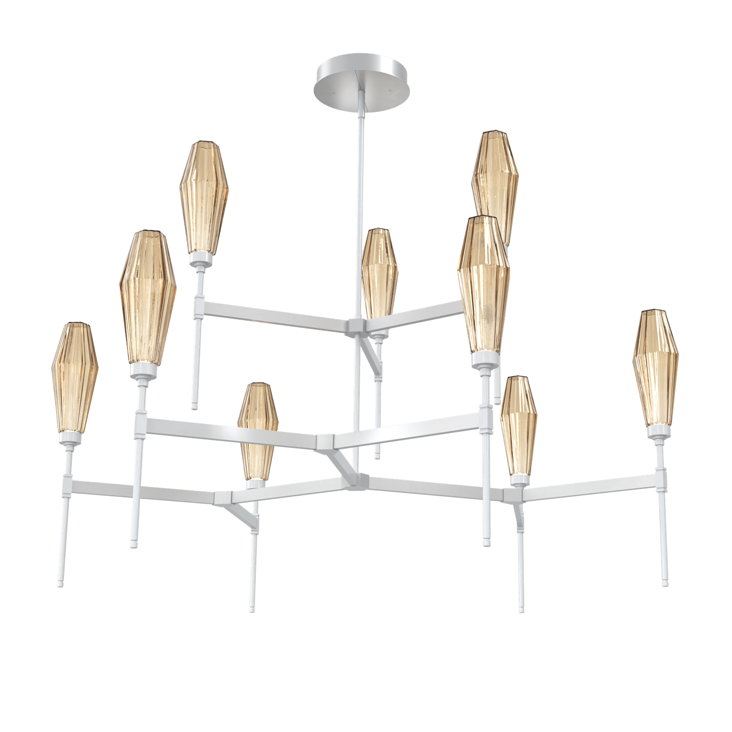 CHB0049-54-CS-RB-Hammerton-Studio-Aalto-54-inch-round-two-tier-belvedere-chandelier-with-classic-silver-finish-and-optic-ribbed-bronze-glass-shades-and-LED-lamping