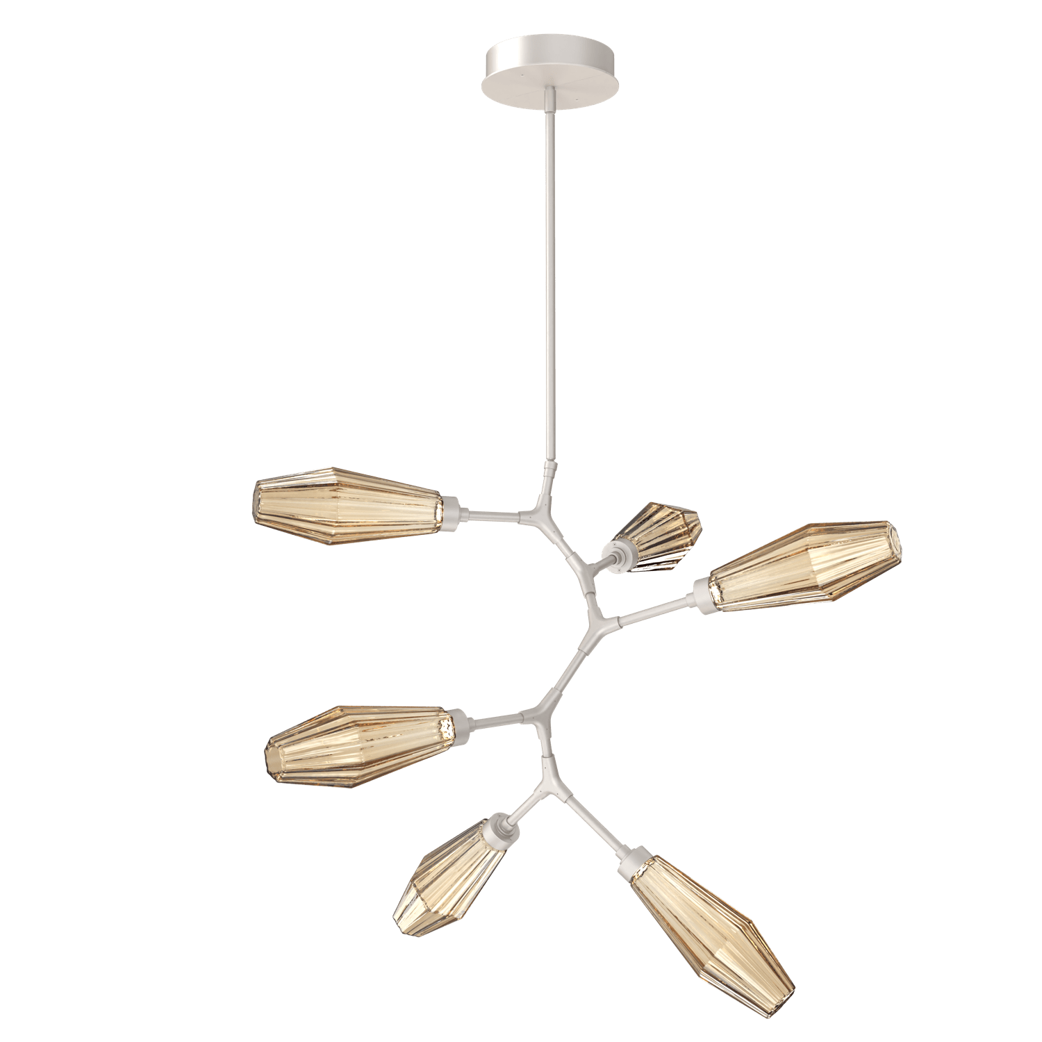 CHB0049-VA-BS-RB-Hammerton-Studio-Aalto-6-light-modern-vine-chandelier-with-metallic-beige-silver-finish-and-optic-ribbed-bronze-glass-shades-and-LED-lamping