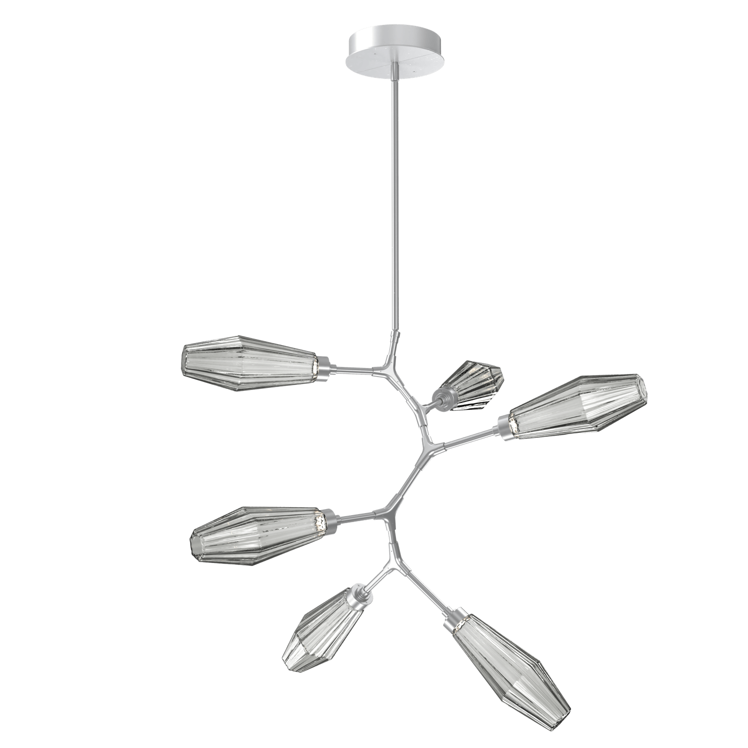 CHB0049-VA-CS-RS-Hammerton-Studio-Aalto-6-light-modern-vine-chandelier-with-classic-silver-finish-and-optic-ribbed-smoke-glass-shades-and-LED-lamping