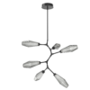 CHB0049-VA-MB-RS-Hammerton-Studio-Aalto-6-light-modern-vine-chandelier-with-matte-black-finish-and-optic-ribbed-smoke-glass-shades-and-LED-lamping