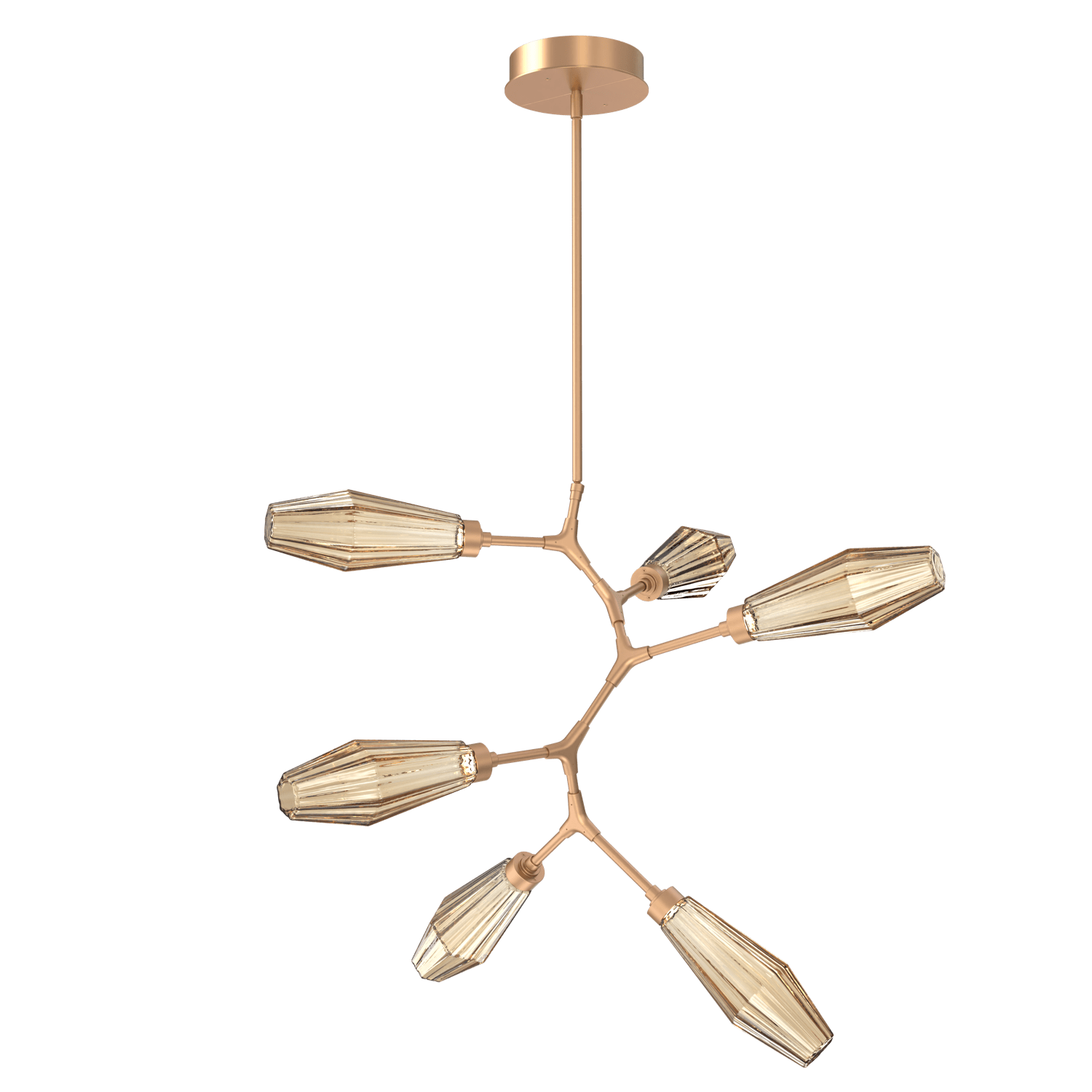 CHB0049-VA-NB-RB-Hammerton-Studio-Aalto-6-light-modern-vine-chandelier-with-novel-brass-finish-and-optic-ribbed-bronze-glass-shades-and-LED-lamping