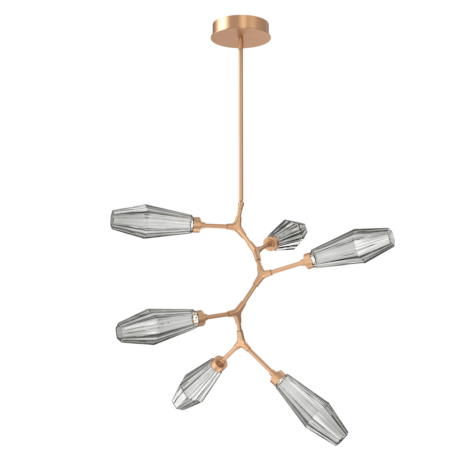 CHB0049-VA-NB-RS-Hammerton-Studio-Aalto-6-light-modern-vine-chandelier-with-novel-brass-finish-and-optic-ribbed-smoke-glass-shades-and-LED-lamping