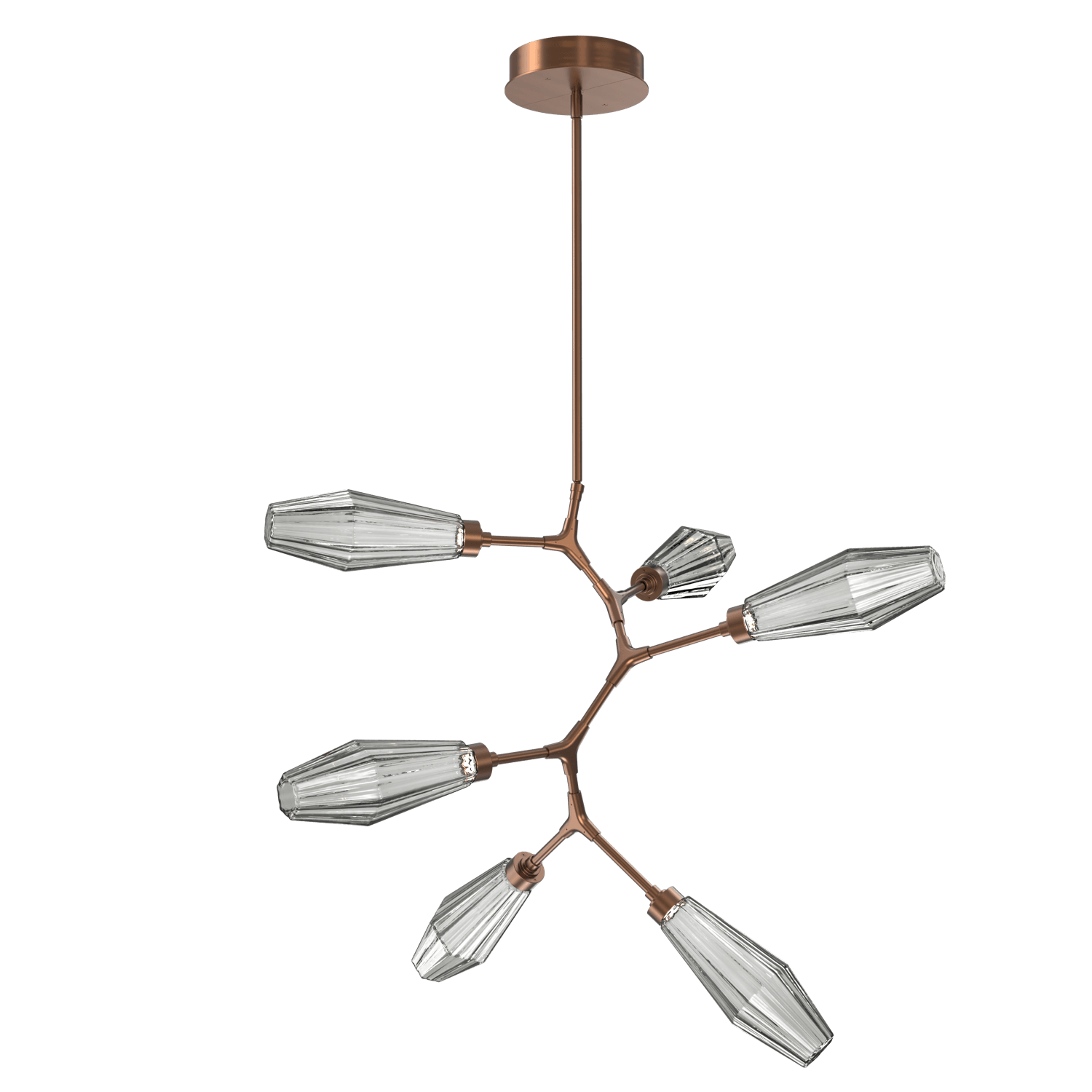 CHB0049-VA-RB-RS-Hammerton-Studio-Aalto-6-light-modern-vine-chandelier-with-oil-rubbed-bronze-finish-and-optic-ribbed-smoke-glass-shades-and-LED-lamping