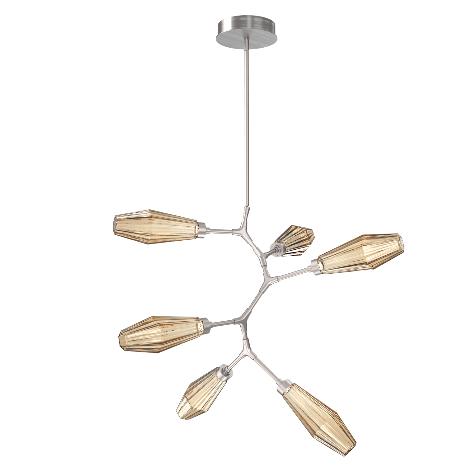 CHB0049-VA-SN-RB-Hammerton-Studio-Aalto-6-light-modern-vine-chandelier-with-satin-nickel-finish-and-optic-ribbed-bronze-glass-shades-and-LED-lamping