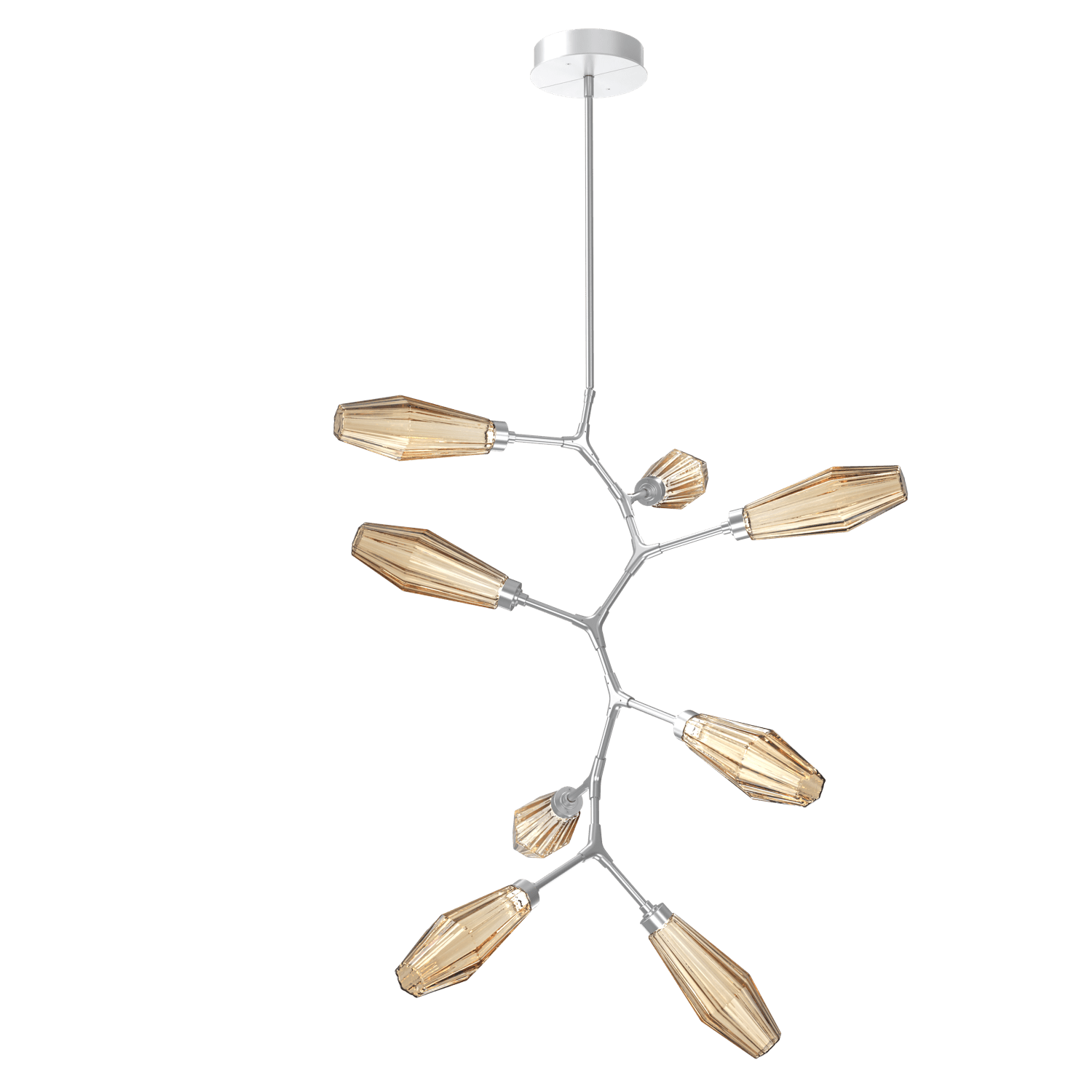CHB0049-VB-CS-RB-Hammerton-Studio-Aalto-8-light-modern-vine-chandelier-with-classic-silver-finish-and-optic-ribbed-bronze-glass-shades-and-LED-lamping