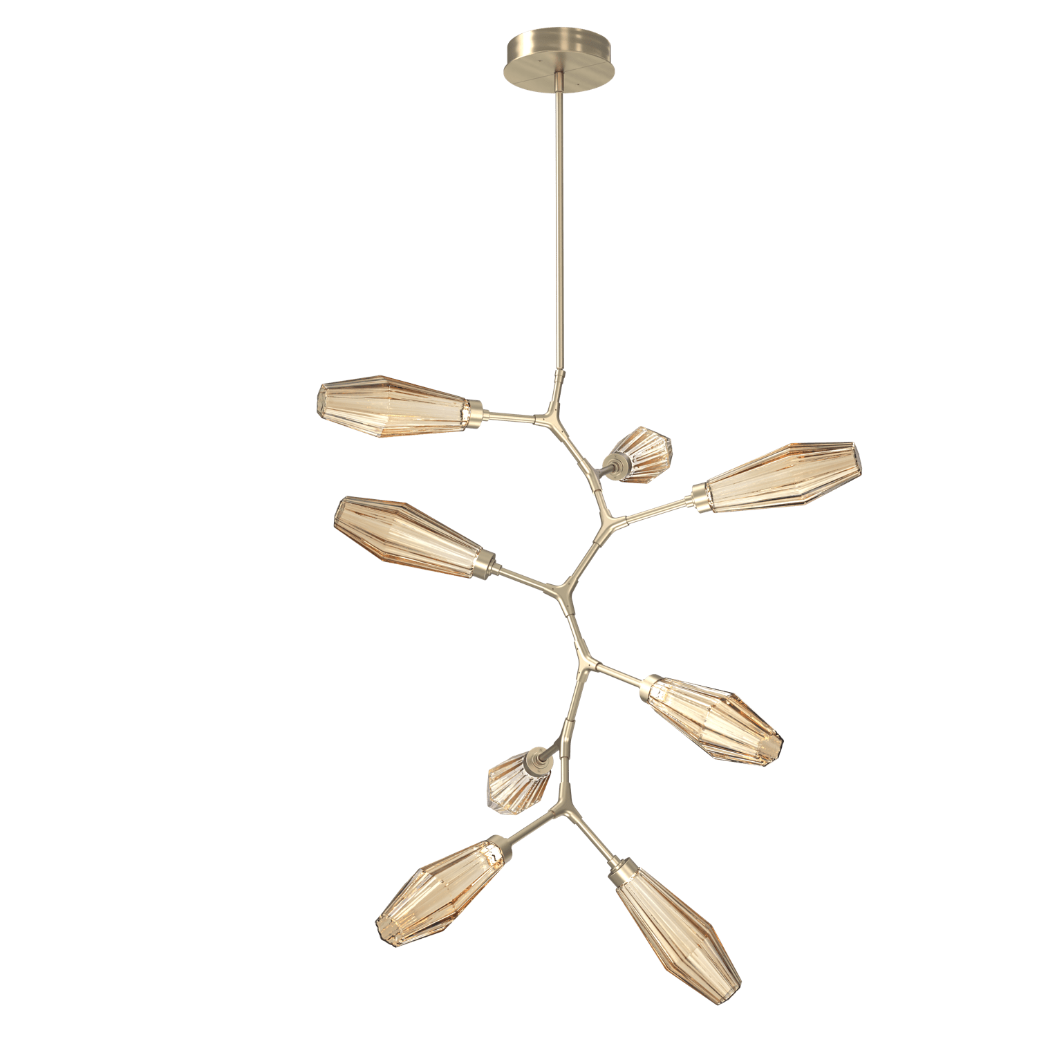 CHB0049-VB-HB-RB-Hammerton-Studio-Aalto-8-light-modern-vine-chandelier-with-heritage-brass-finish-and-optic-ribbed-bronze-glass-shades-and-LED-lamping