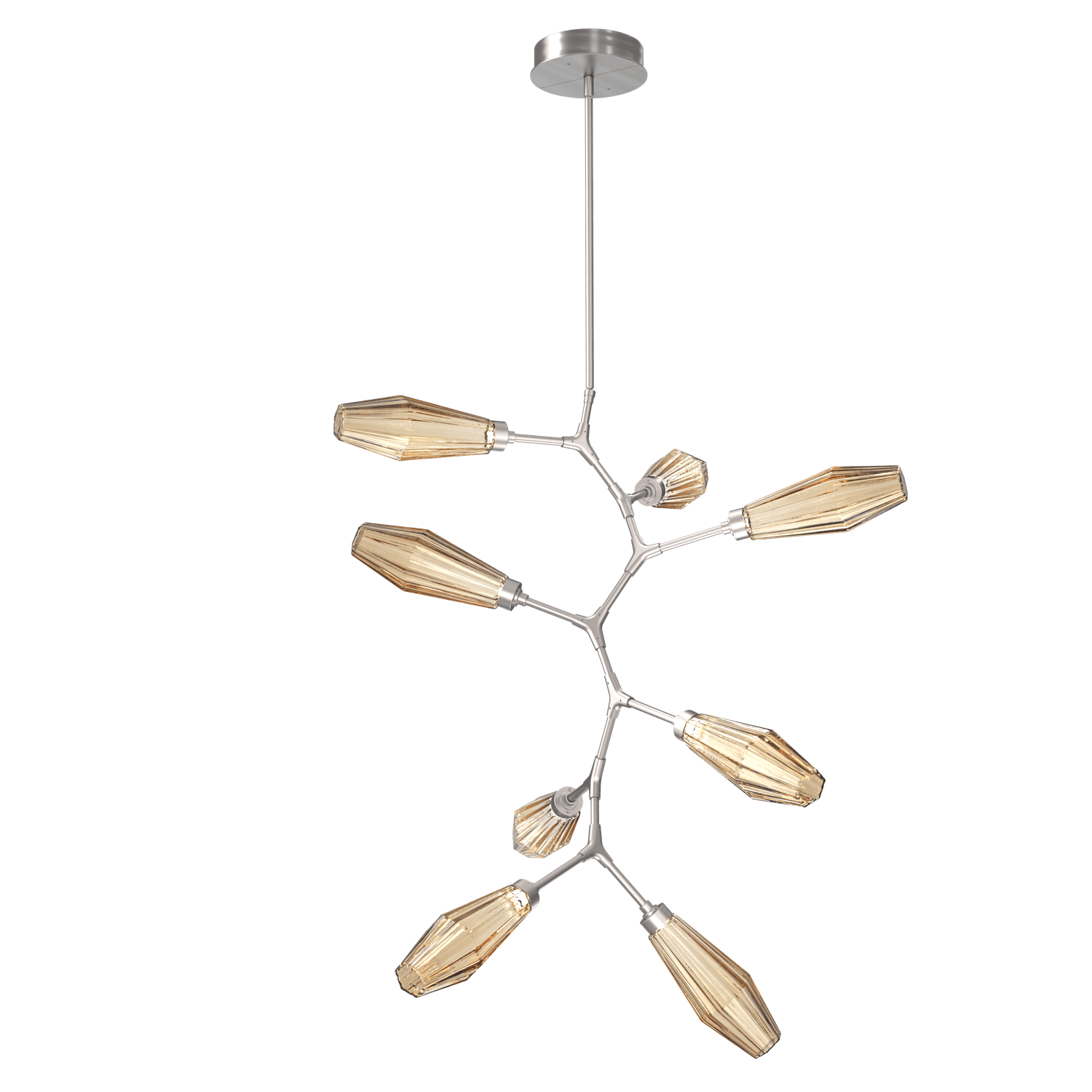 CHB0049-VB-SN-RB-Hammerton-Studio-Aalto-8-light-modern-vine-chandelier-with-satin-nickel-finish-and-optic-ribbed-bronze-glass-shades-and-LED-lamping
