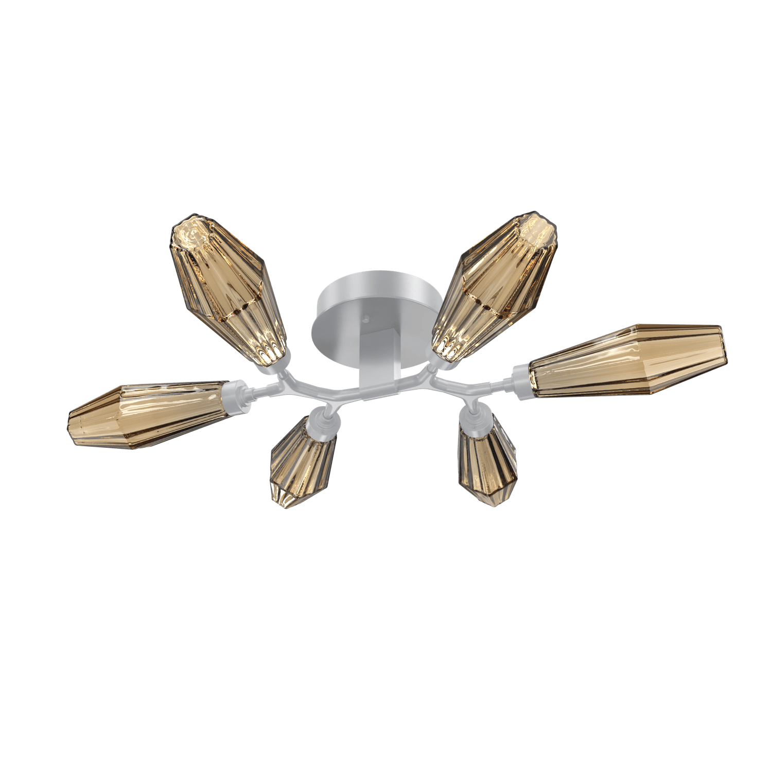 CLB0049-01-CS-RB-Hammerton-Studio-Aalto-6-light-organic-flush-mount-light-with-classic-silver-finish-and-optic-ribbed-bronze-glass-shades-and-LED-lamping