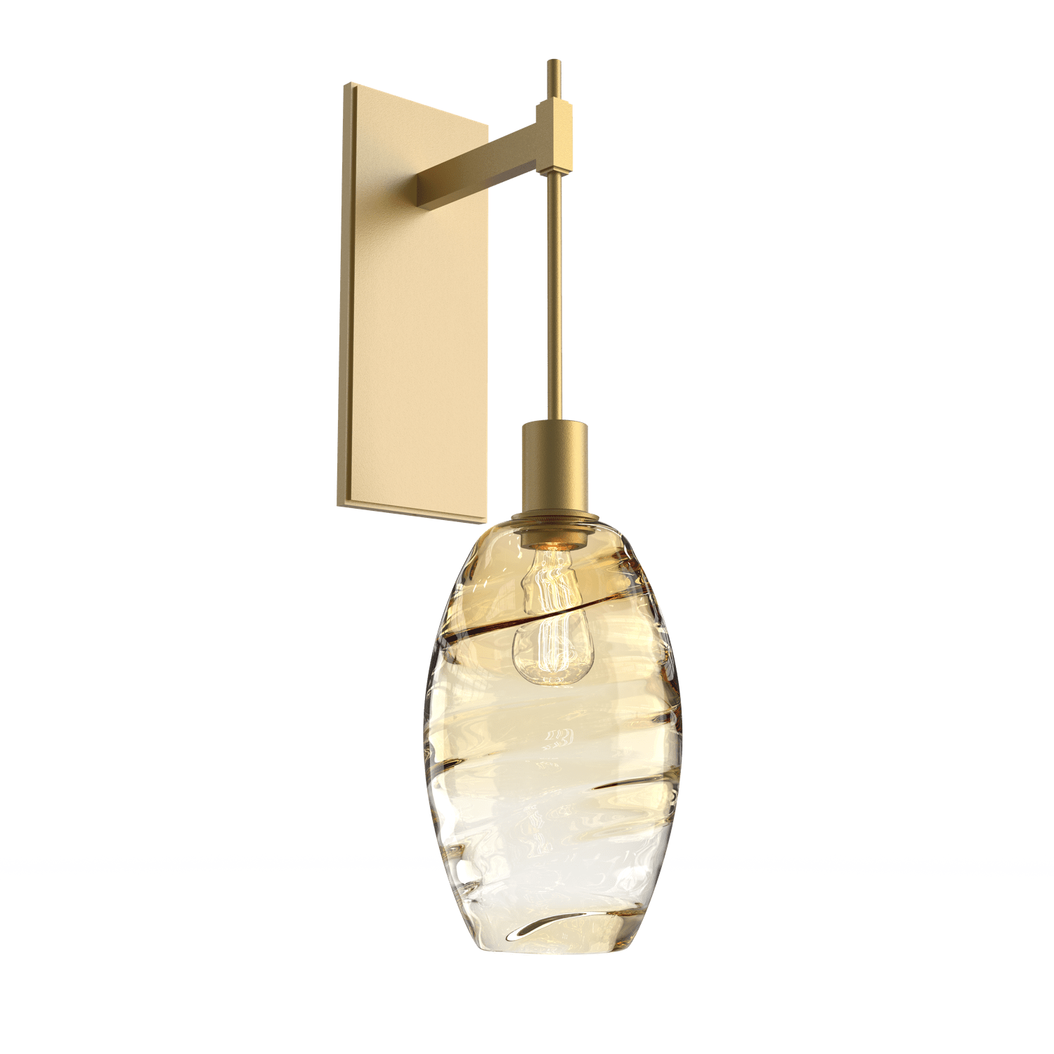 IDB0035-24-GB-OA-Hammerton-Studio-Optic-Blown-Glass-Elisse-tempo-wall-sconce-with-gilded-brass-finish-and-optic-amber-blown-glass-shades-and-incandescent-lamping