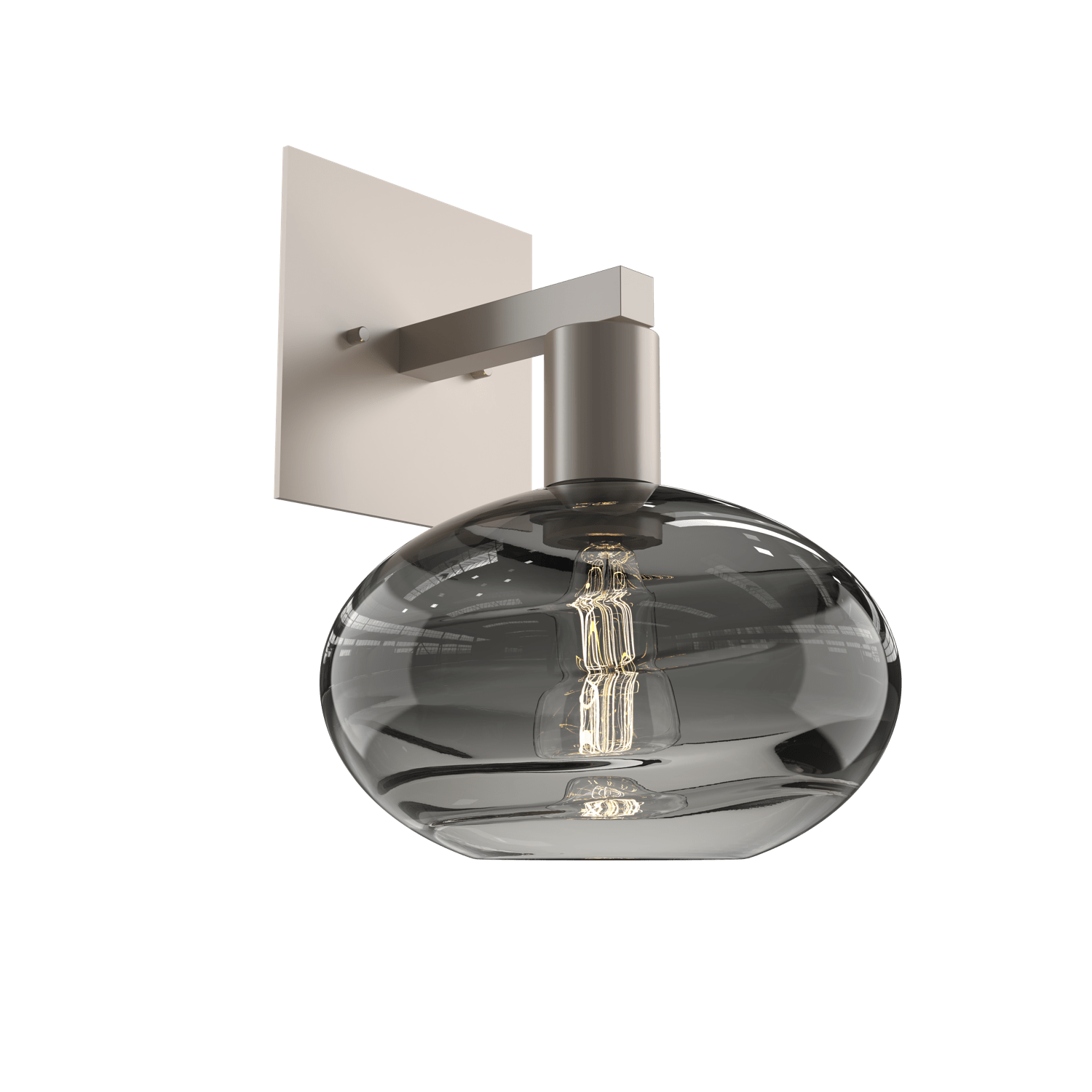IDB0036-11-BS-OS-Hammerton-Studio-Optic-Blown-Glass-Coppa-wall-sconce-with-metallic-beige-silver-finish-and-optic-smoke-blown-glass-shades-and-incandescent-lamping