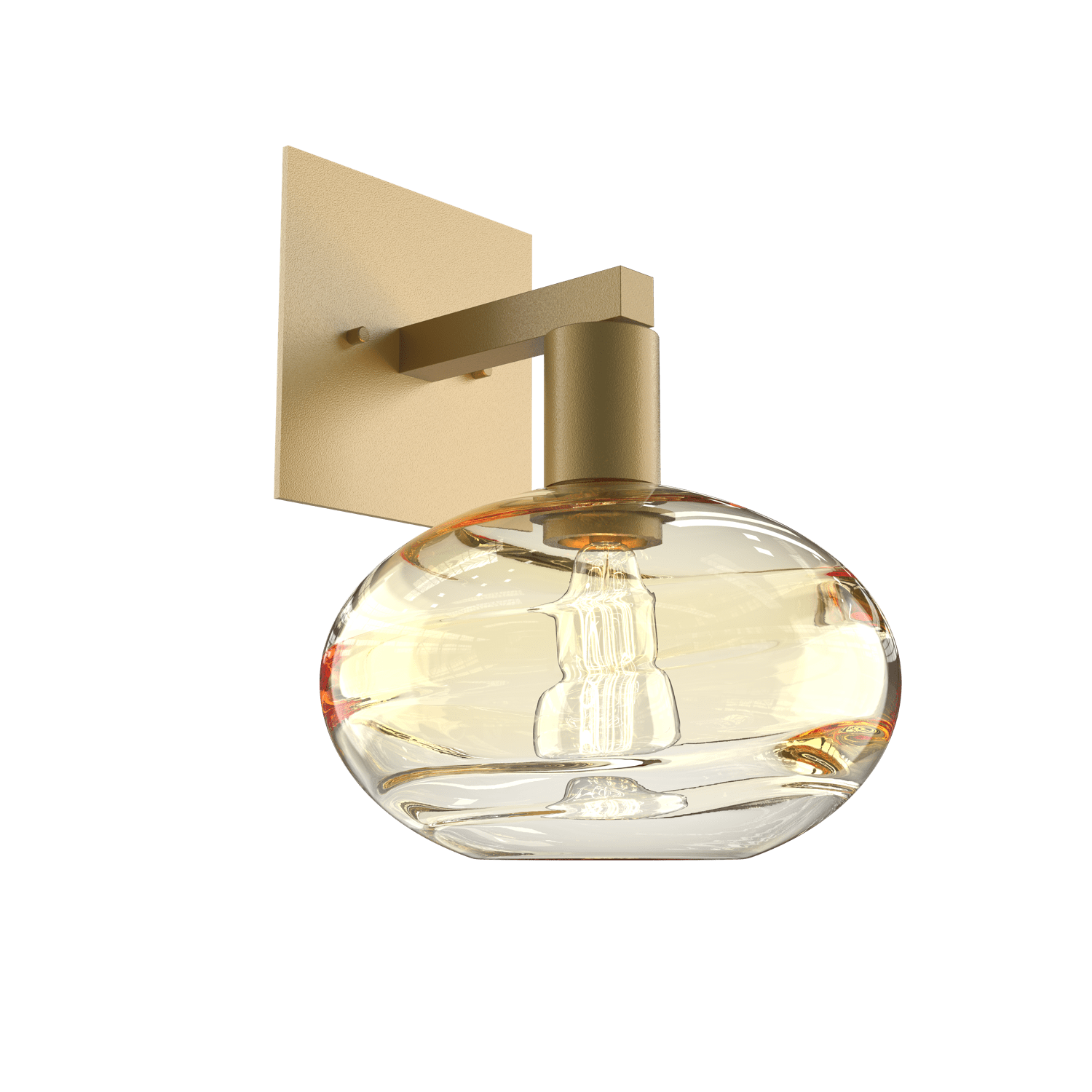 IDB0036-11-GB-OA-Hammerton-Studio-Optic-Blown-Glass-Coppa-wall-sconce-with-gilded-brass-finish-and-optic-amber-blown-glass-shades-and-incandescent-lamping