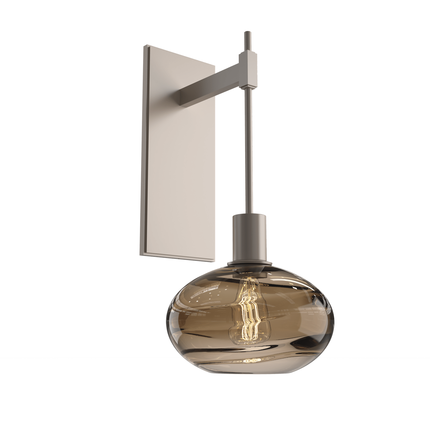 IDB0036-18-BS-OB-Hammerton-Studio-Optic-Blown-Glass-Coppa-tempo-wall-sconce-with-metallic-beige-silver-finish-and-optic-bronze-blown-glass-shades-and-incandescent-lamping