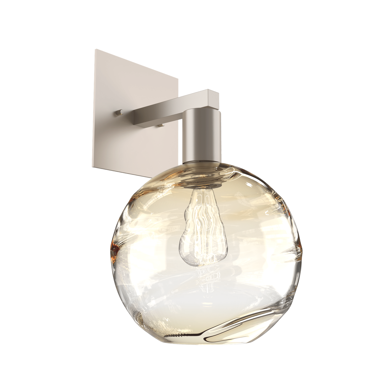 IDB0047-14-BS-OA-Hammerton-Studio-Optic-Blown-Glass-Terra-wall-sconce-with-metallic-beige-silver-finish-and-optic-amber-blown-glass-shades-and-incandescent-lamping