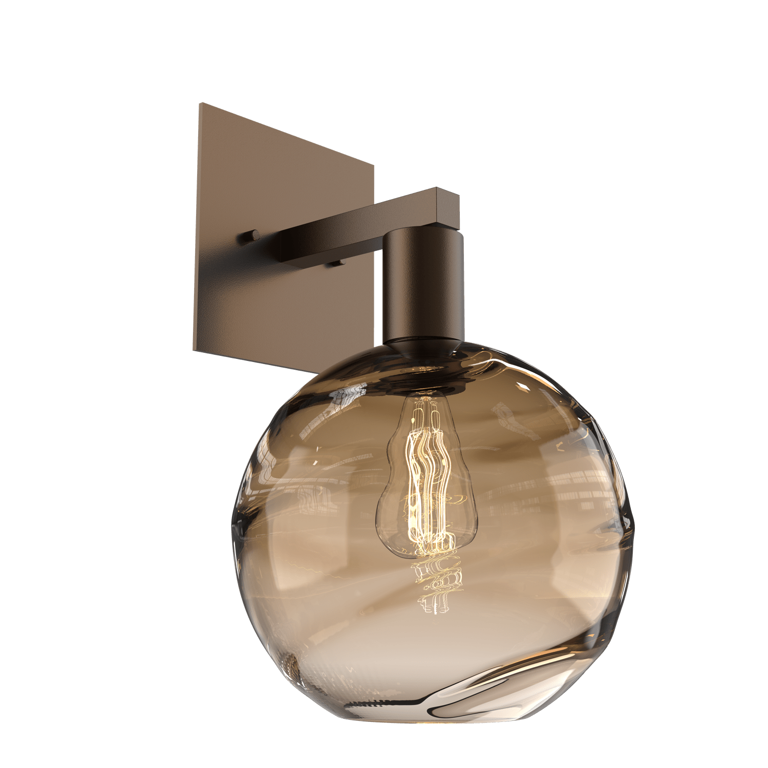 IDB0047-14-FB-OB-Hammerton-Studio-Optic-Blown-Glass-Terra-wall-sconce-with-flat-bronze-finish-and-optic-bronze-blown-glass-shades-and-incandescent-lamping