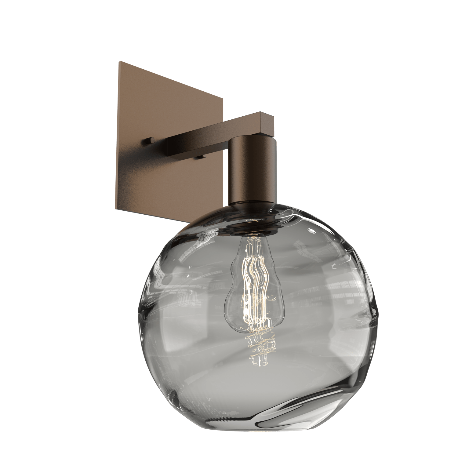 IDB0047-14-FB-OS-Hammerton-Studio-Optic-Blown-Glass-Terra-wall-sconce-with-flat-bronze-finish-and-optic-smoke-blown-glass-shades-and-incandescent-lamping