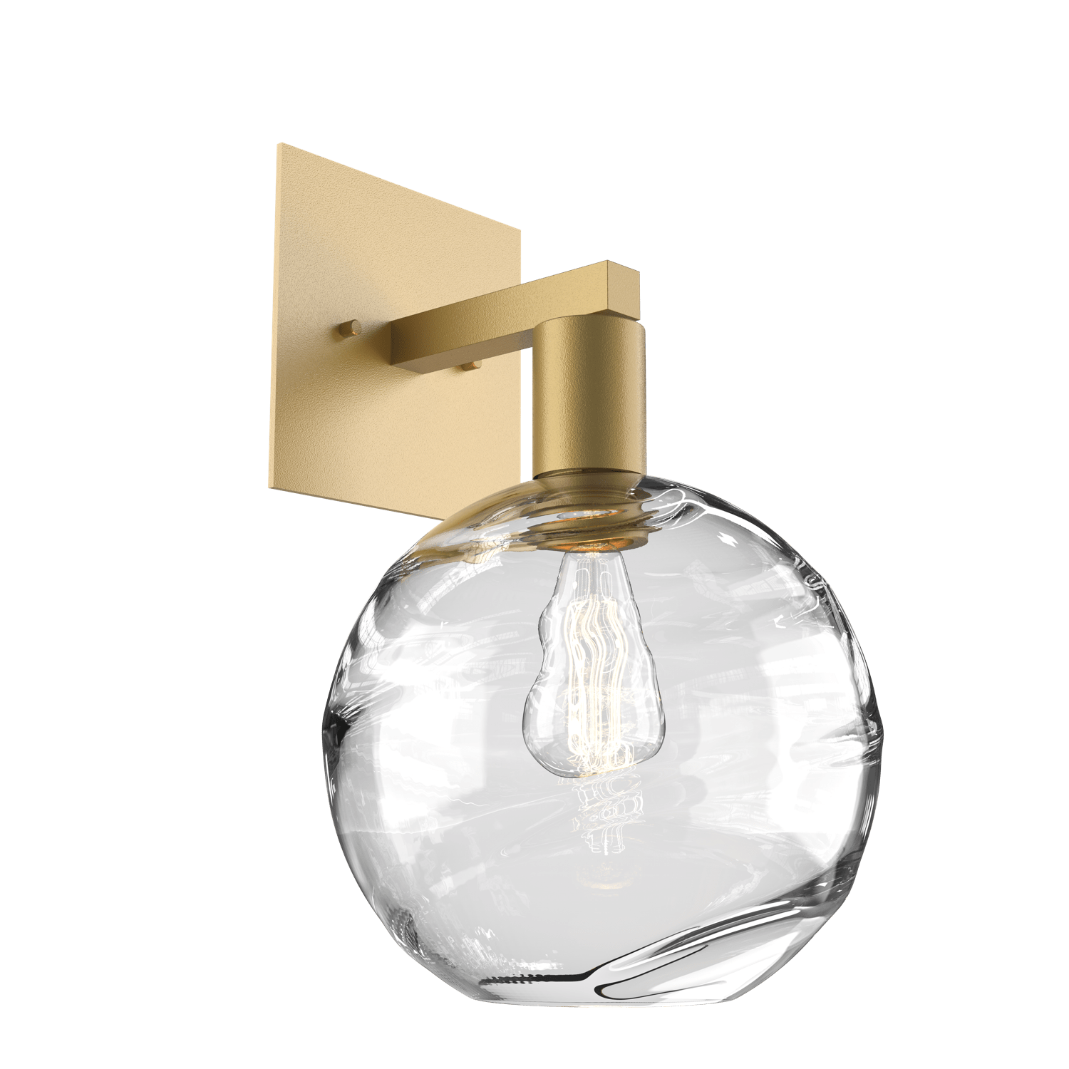 IDB0047-14-GB-OC-Hammerton-Studio-Optic-Blown-Glass-Terra-wall-sconce-with-gilded-brass-finish-and-optic-clear-blown-glass-shades-and-incandescent-lamping