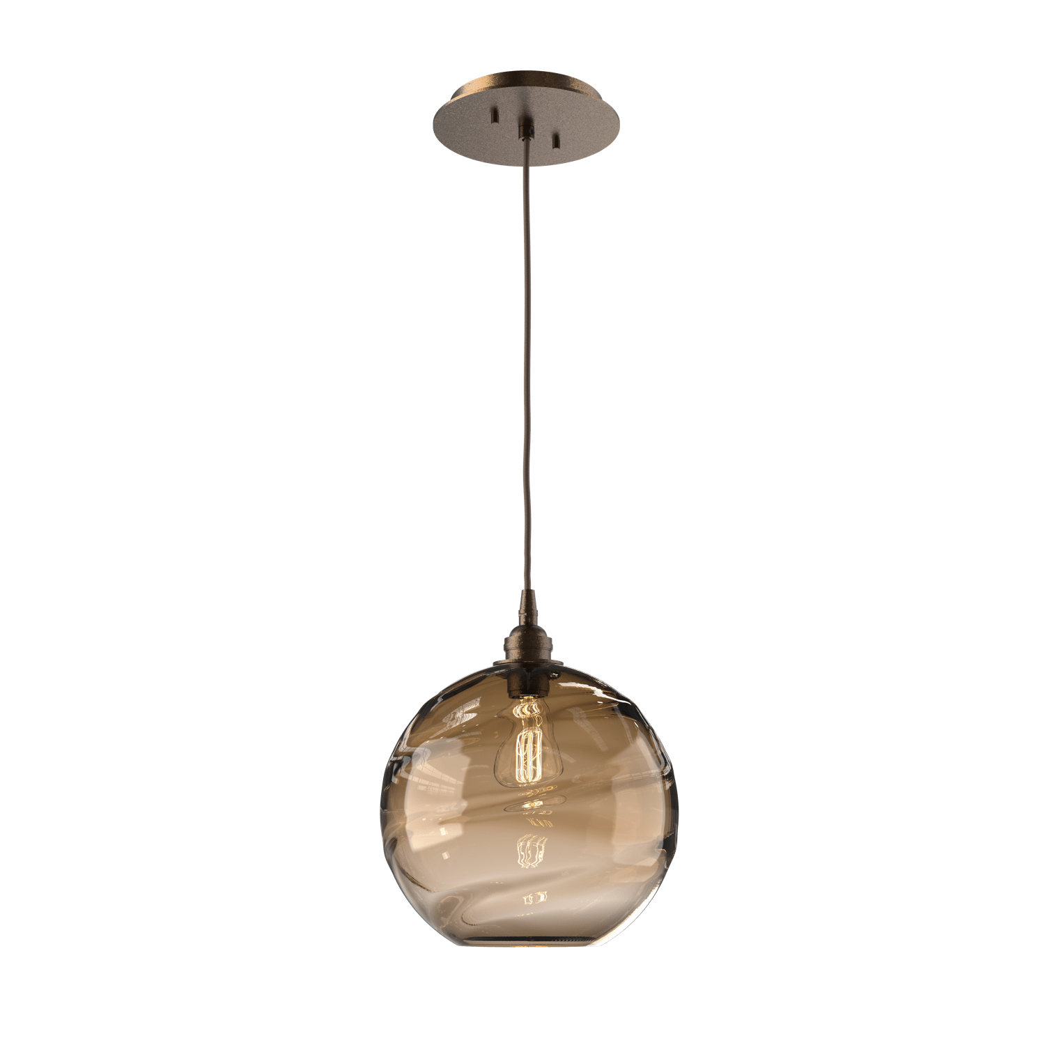 LAB0047-01-FB-OB-Hammerton-Studio-Optic-Blown-Glass-Terra-pendant-light-with-flat-bronze-finish-and-optic-bronze-blown-glass-shades-and-incandescent-lamping