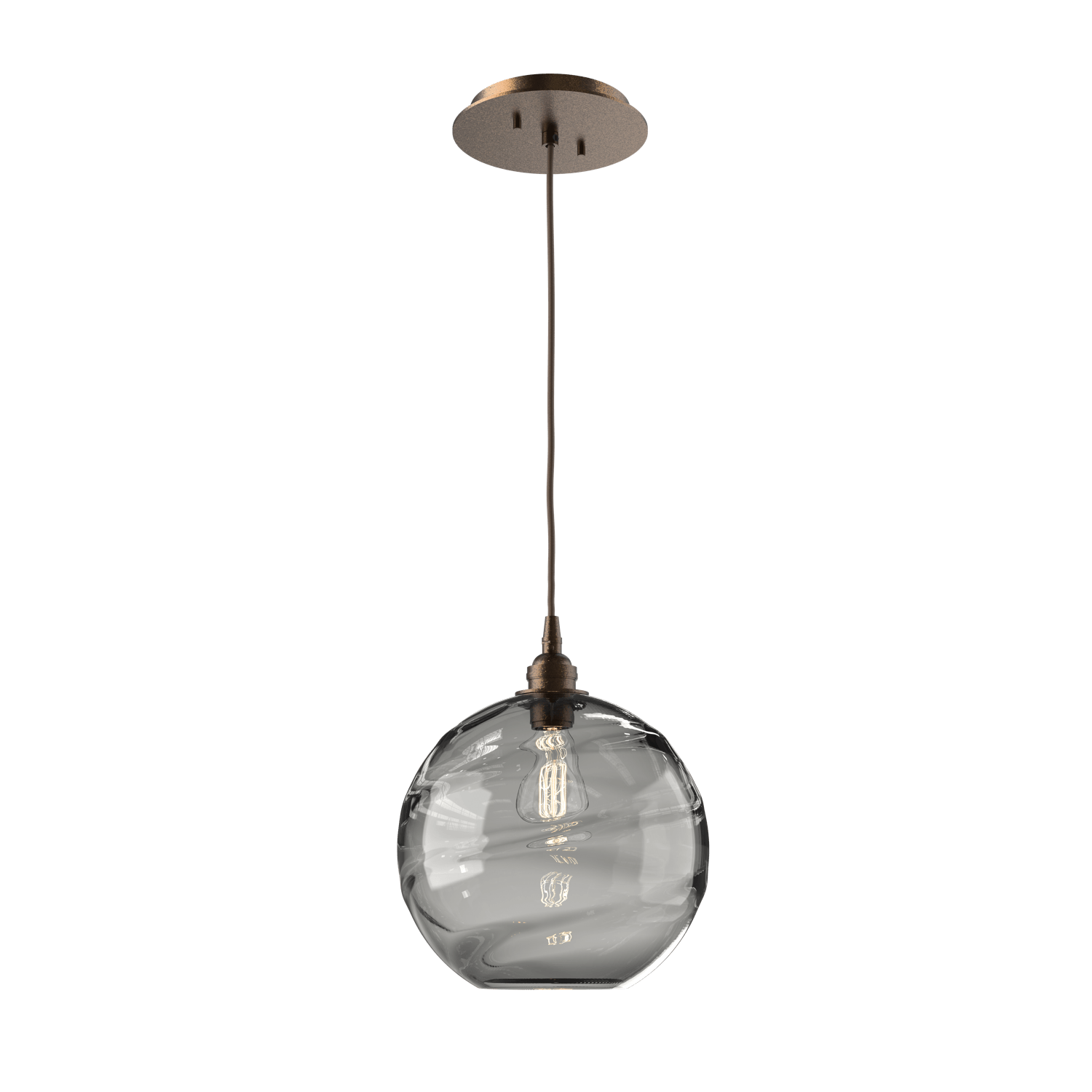 LAB0047-01-FB-OS-Hammerton-Studio-Optic-Blown-Glass-Terra-pendant-light-with-flat-bronze-finish-and-optic-smoke-blown-glass-shades-and-incandescent-lamping