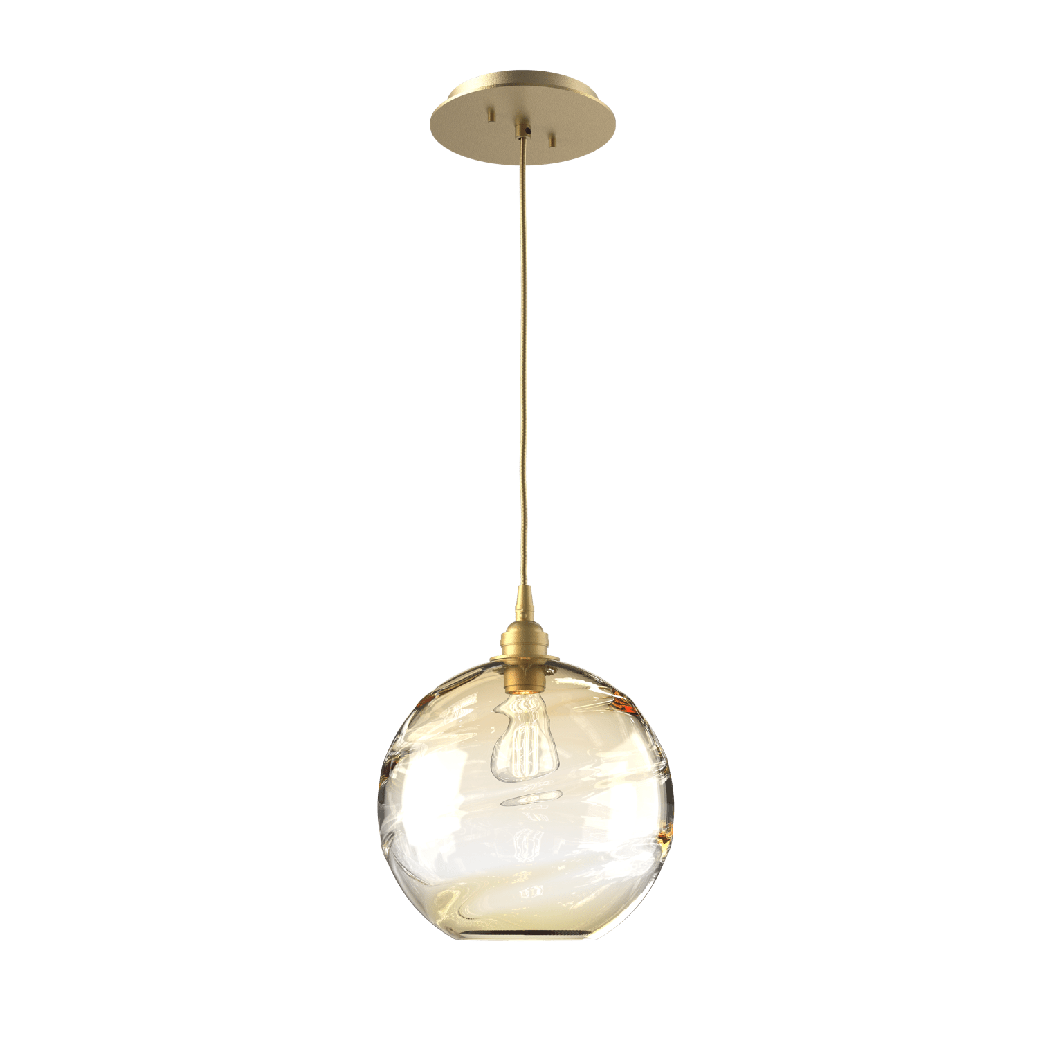 LAB0047-01-GB-OA-Hammerton-Studio-Optic-Blown-Glass-Terra-pendant-light-with-gilded-brass-finish-and-optic-amber-blown-glass-shades-and-incandescent-lamping