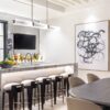 Ledgestone Linear Chandelier | Xander Noori Design, Hamid Arabani