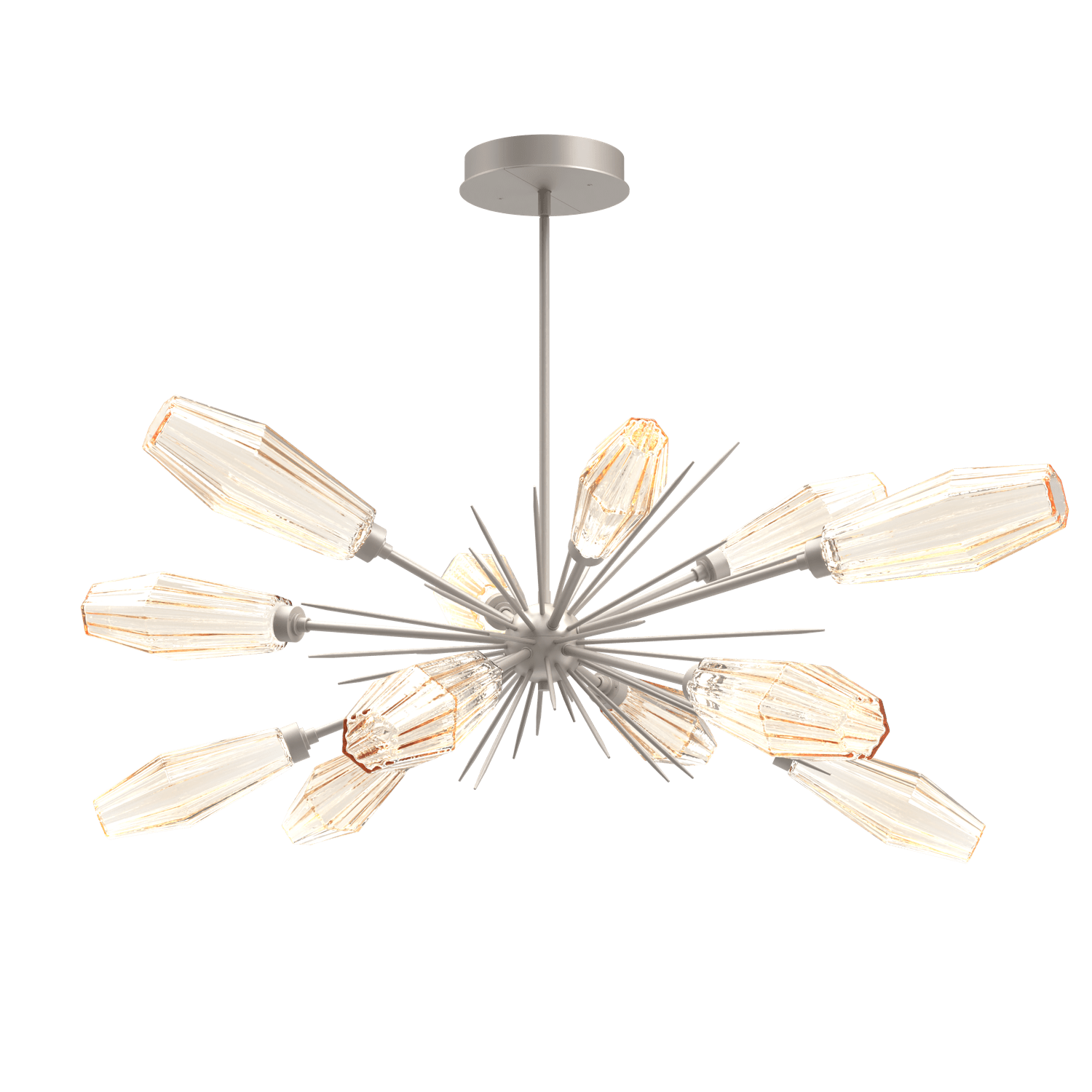PLB0049-0A-BS-RA-Hammerton-Studio-Aalto-54-inch-oval-starburst-chandelier-with-metallic-beige-silver-finish-and-optic-ribbed-amber-glass-shades-and-LED-lamping