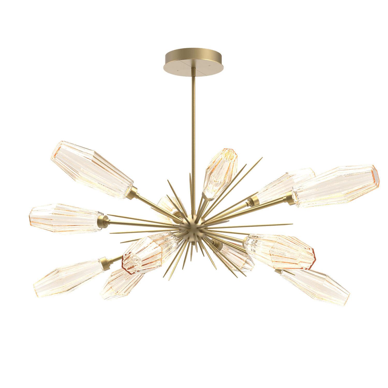 PLB0049-0A-GB-RA-Hammerton-Studio-Aalto-54-inch-oval-starburst-chandelier-with-gilded-brass-finish-and-optic-ribbed-amber-glass-shades-and-LED-lamping