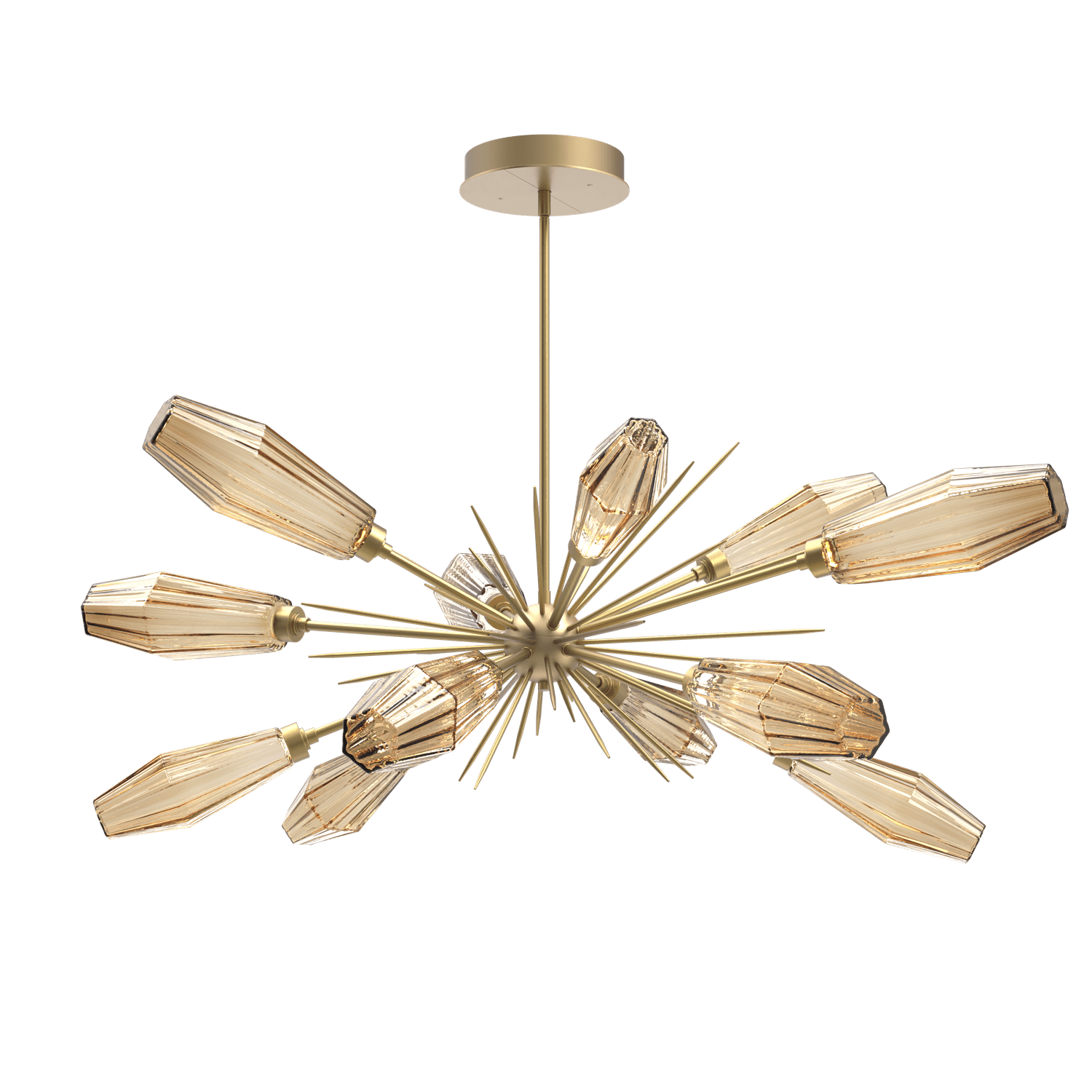 PLB0049-0A-GB-RB-Hammerton-Studio-Aalto-54-inch-oval-starburst-chandelier-with-gilded-brass-finish-and-optic-ribbed-bronze-glass-shades-and-LED-lamping