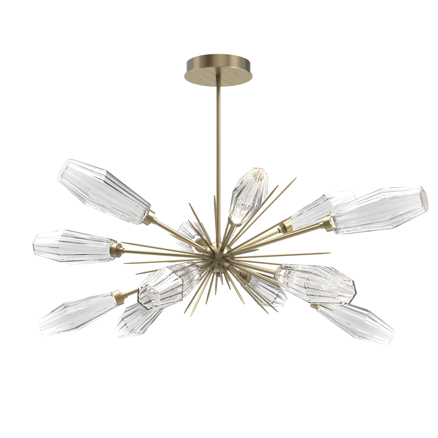 PLB0049-0A-HB-RC-Hammerton-Studio-Aalto-54-inch-oval-starburst-chandelier-with-heritage-brass-finish-and-optic-ribbed-clear-glass-shades-and-LED-lamping
