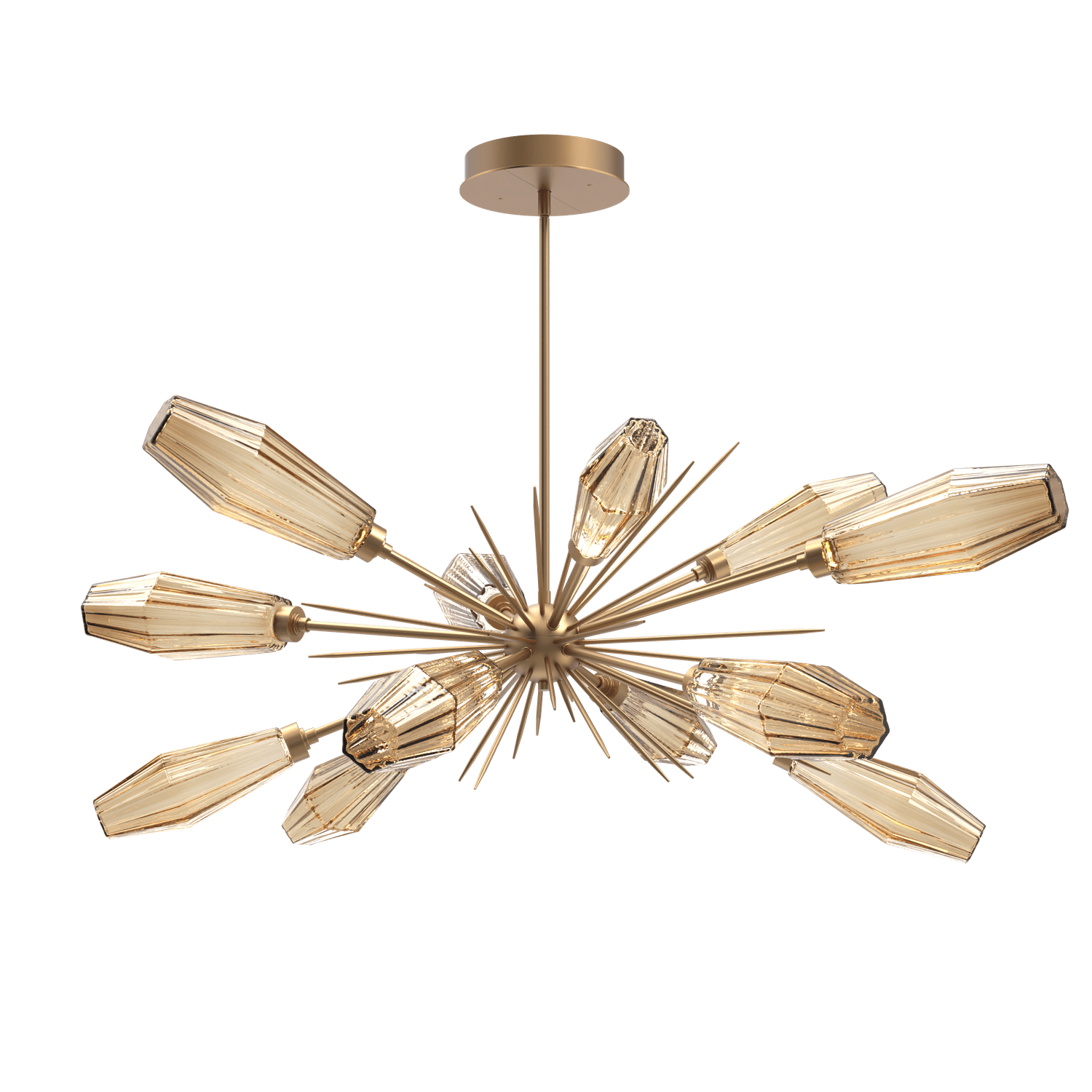 PLB0049-0A-NB-RB-Hammerton-Studio-Aalto-54-inch-oval-starburst-chandelier-with-novel-brass-finish-and-optic-ribbed-bronze-glass-shades-and-LED-lamping