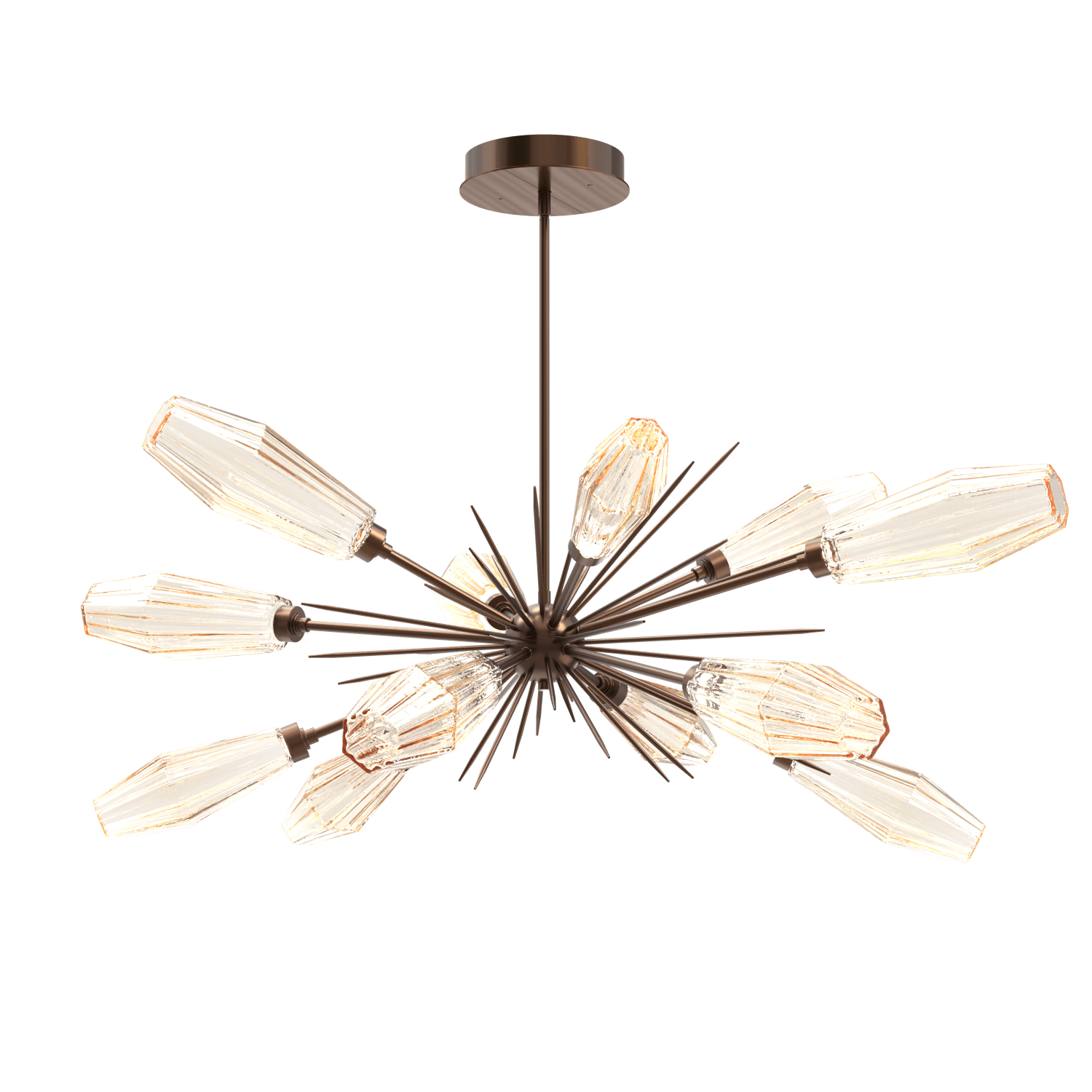 PLB0049-0A-RB-RA-Hammerton-Studio-Aalto-54-inch-oval-starburst-chandelier-with-oil-rubbed-bronze-finish-and-optic-ribbed-amber-glass-shades-and-LED-lamping