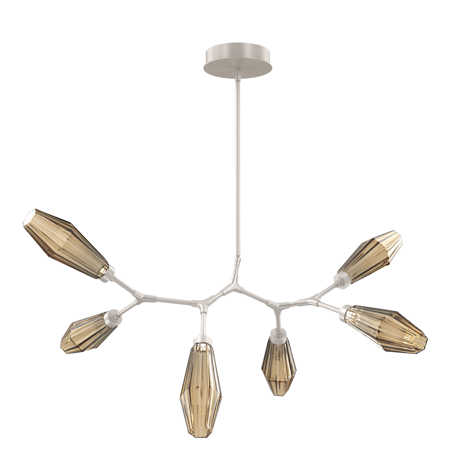 PLB0049-BA-BS-RB-Hammerton-Studio-Aalto-6-light-modern-branch-chandelier-with-metallic-beige-silver-finish-and-optic-ribbed-bronze-glass-shades-and-LED-lamping
