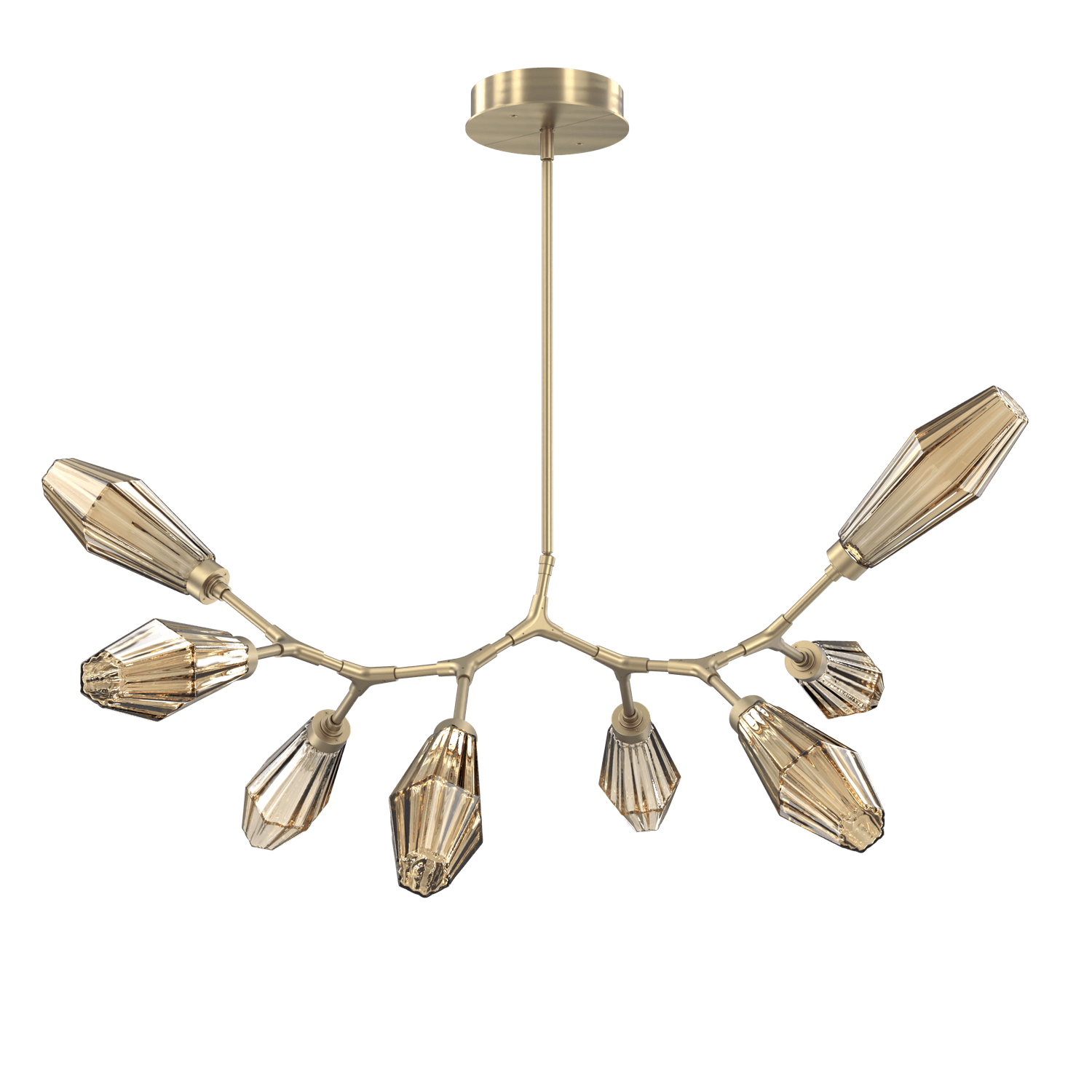 PLB0049-BB-HB-RB-Hammerton-Studio-Aalto-8-light-modern-branch-chandelier-with-heritage-brass-finish-and-optic-ribbed-bronze-glass-shades-and-LED-lamping