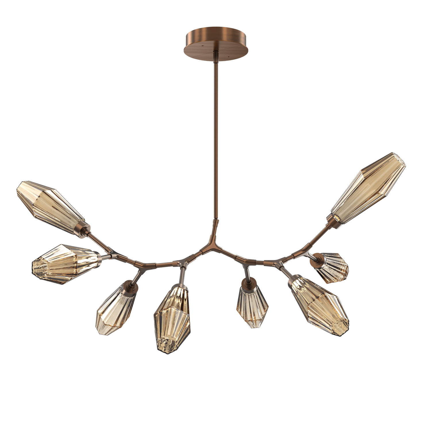 PLB0049-BB-RB-RB-Hammerton-Studio-Aalto-8-light-modern-branch-chandelier-with-oil-rubbed-bronze-finish-and-optic-ribbed-bronze-glass-shades-and-LED-lamping