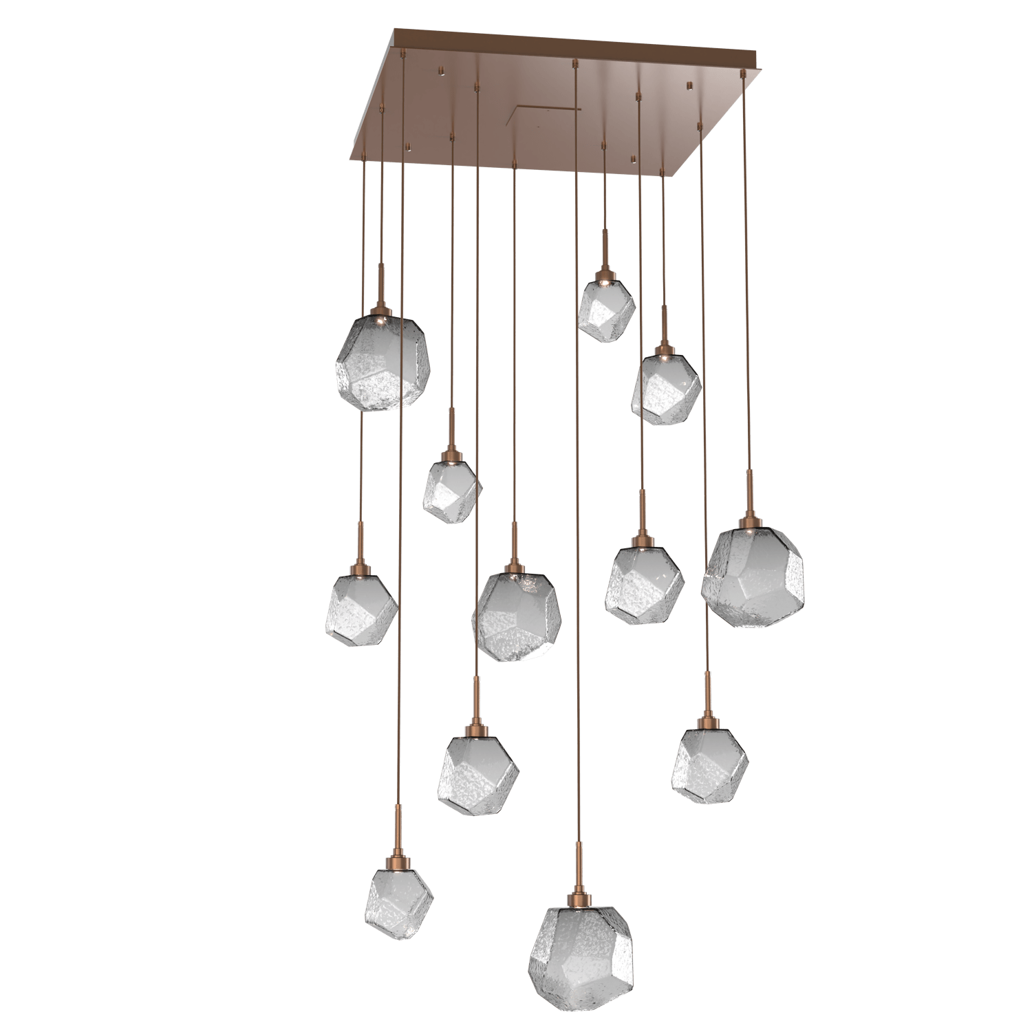 CHB0039-12-BB-S-Hammerton-Studio-Gem-12-light-square-pendant-chandelier-with-burnished-bronze-finish-and-smoke-blown-glass-shades-and-LED-lamping