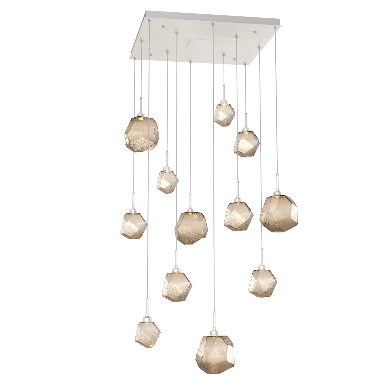 CHB0039-12-BS-B-Hammerton-Studio-Gem-12-light-square-pendant-chandelier-with-metallic-beige-silver-finish-and-bronze-blown-glass-shades-and-LED-lamping
