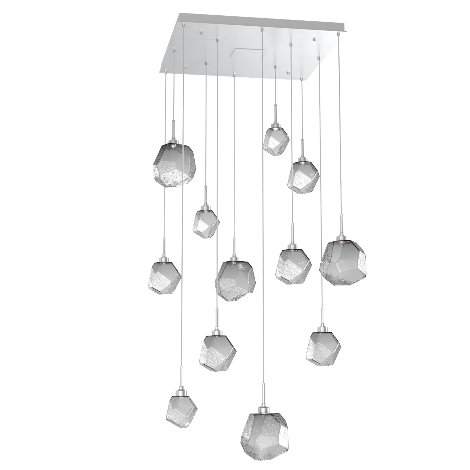 CHB0039-12-CS-S-Hammerton-Studio-Gem-12-light-square-pendant-chandelier-with-classic-silver-finish-and-smoke-blown-glass-shades-and-LED-lamping
