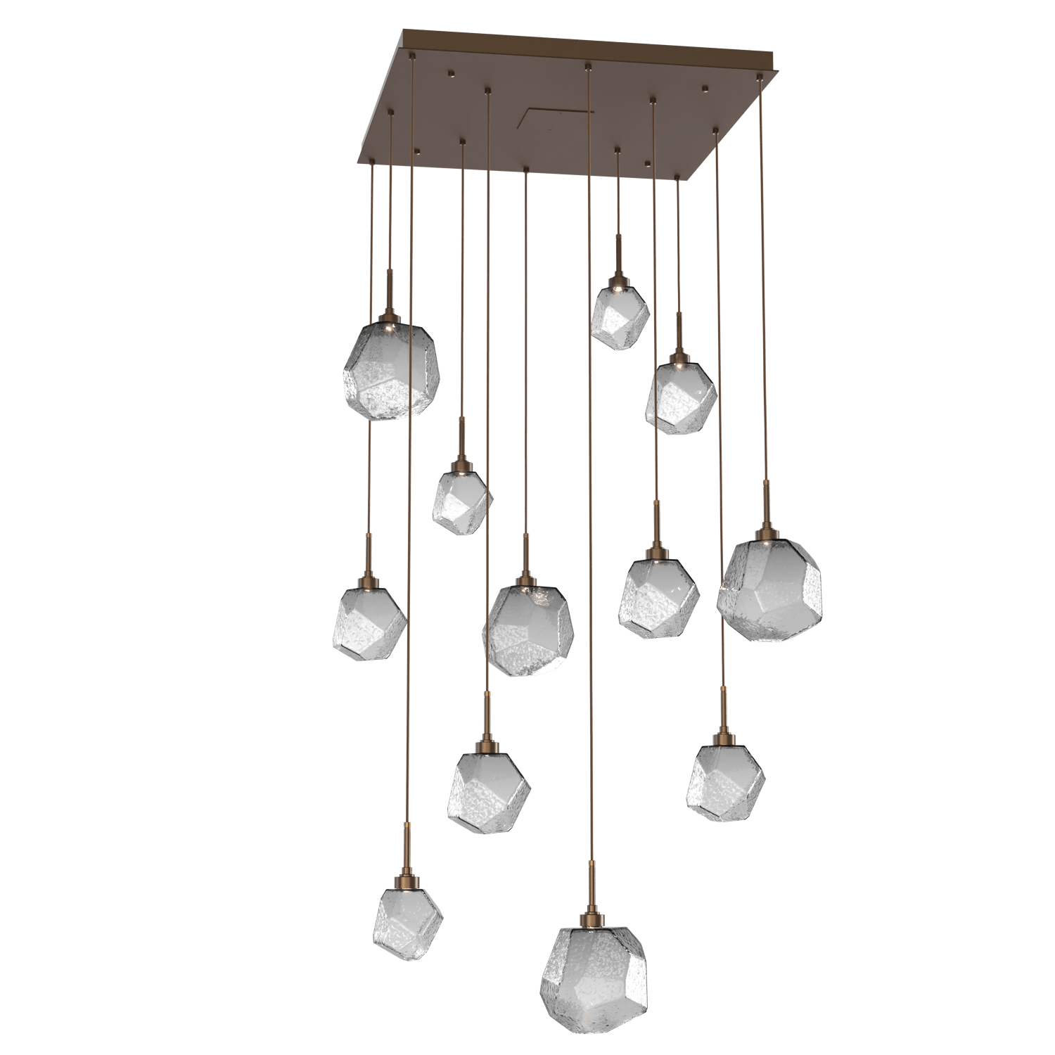 CHB0039-12-FB-S-Hammerton-Studio-Gem-12-light-square-pendant-chandelier-with-flat-bronze-finish-and-smoke-blown-glass-shades-and-LED-lamping