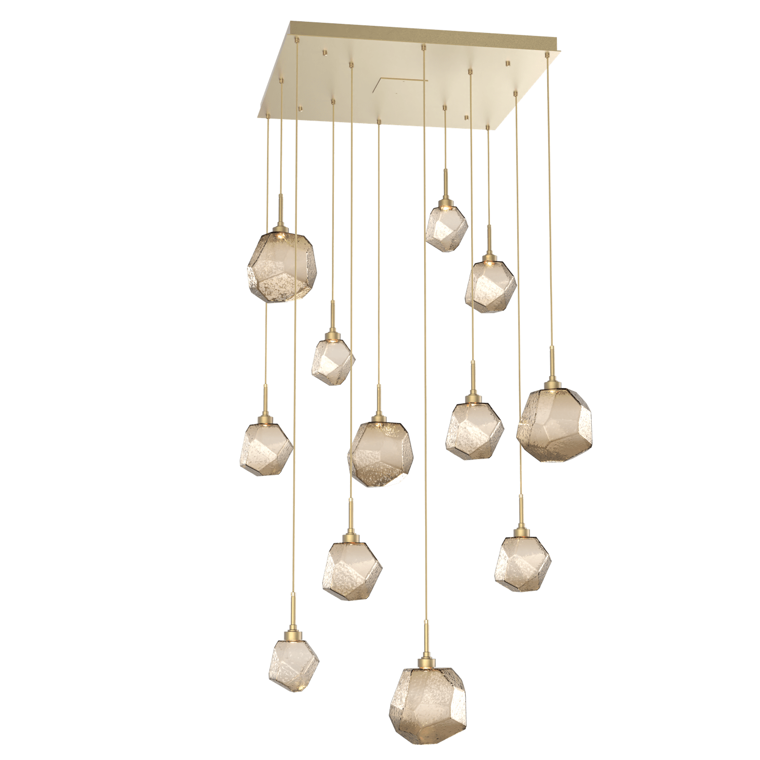 CHB0039-12-GB-B-Hammerton-Studio-Gem-12-light-square-pendant-chandelier-with-gilded-brass-finish-and-bronze-blown-glass-shades-and-LED-lamping