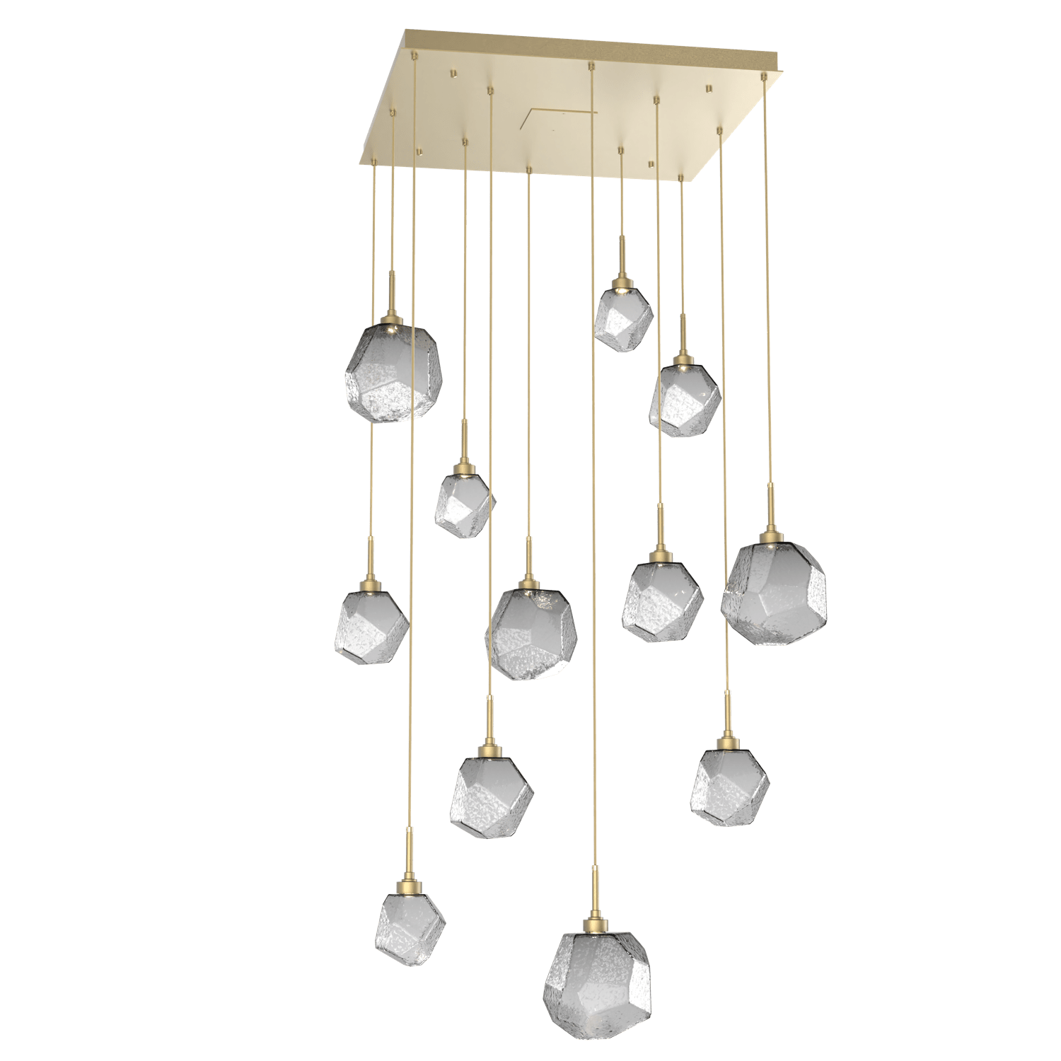 CHB0039-12-GB-S-Hammerton-Studio-Gem-12-light-square-pendant-chandelier-with-gilded-brass-finish-and-smoke-blown-glass-shades-and-LED-lamping