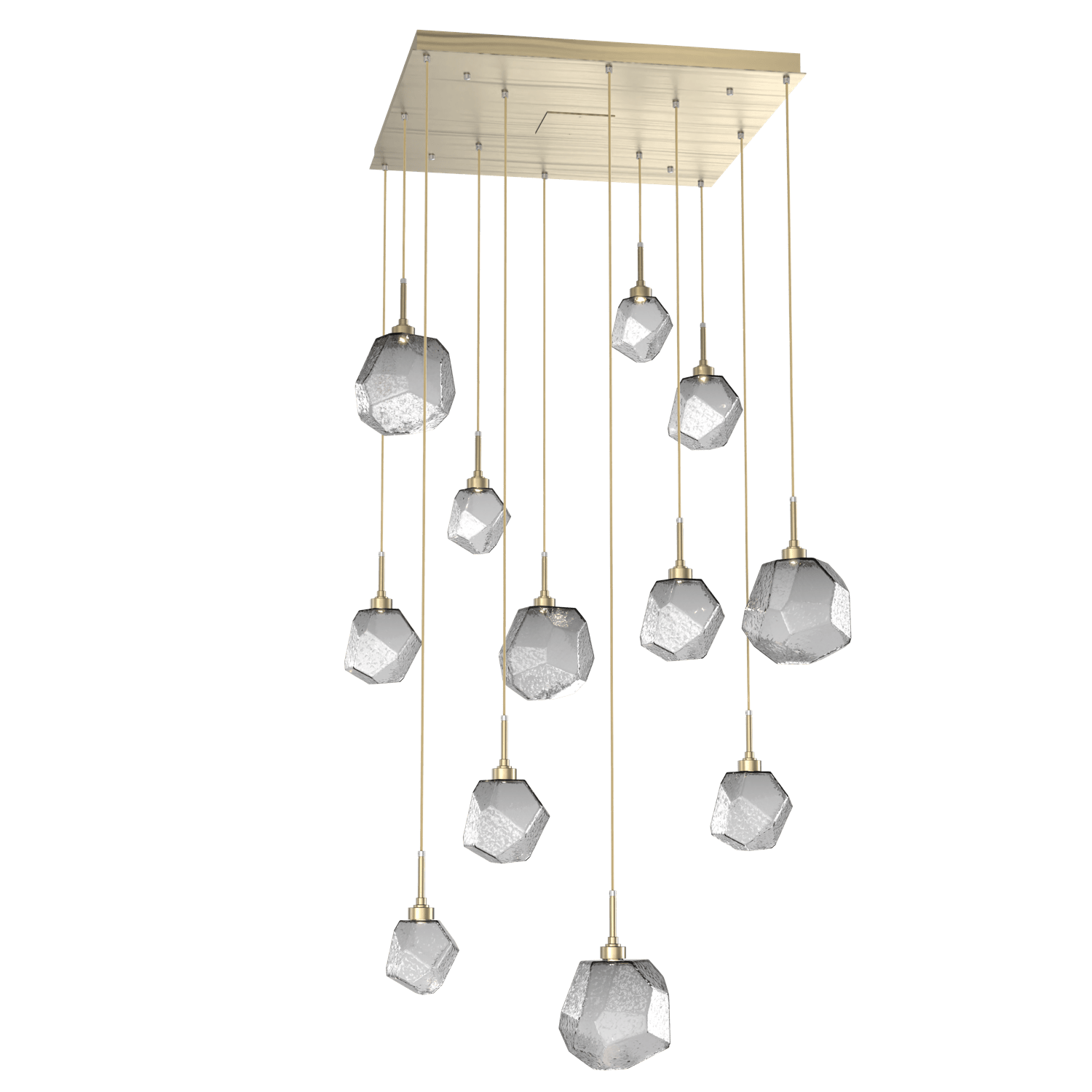 CHB0039-12-HB-S-Hammerton-Studio-Gem-12-light-square-pendant-chandelier-with-heritage-brass-finish-and-smoke-blown-glass-shades-and-LED-lamping