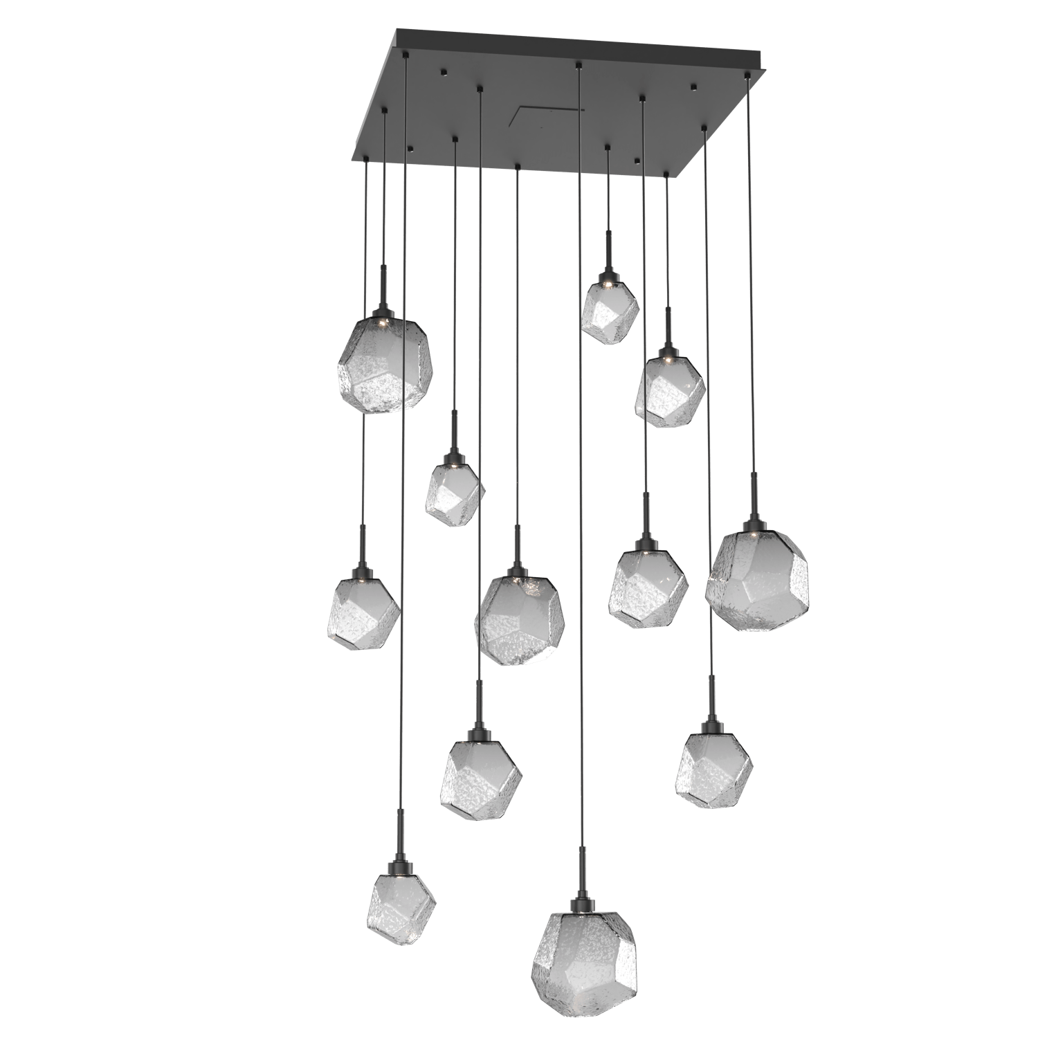 CHB0039-12-MB-S-Hammerton-Studio-Gem-12-light-square-pendant-chandelier-with-matte-black-finish-and-smoke-blown-glass-shades-and-LED-lamping