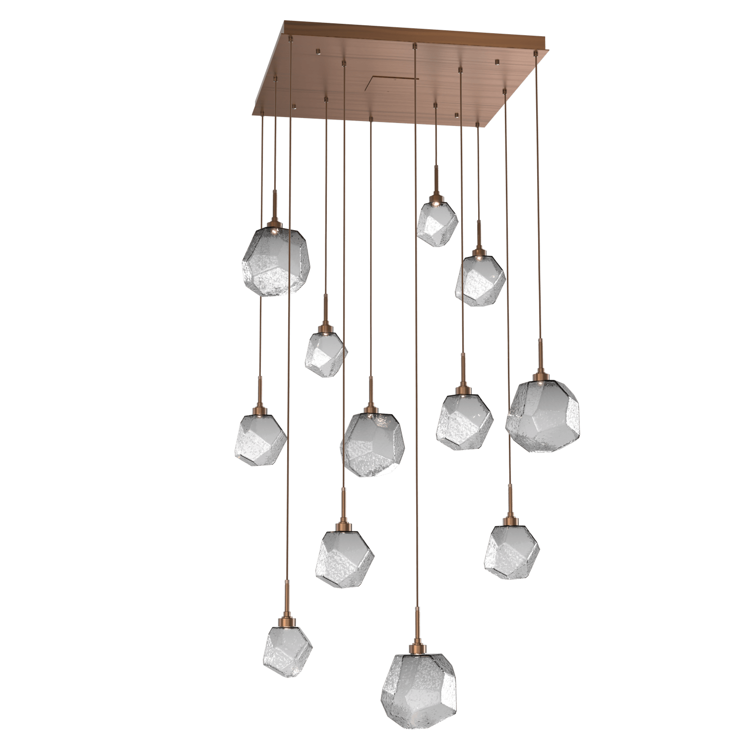 CHB0039-12-RB-S-Hammerton-Studio-Gem-12-light-square-pendant-chandelier-with-oil-rubbed-bronze-finish-and-smoke-blown-glass-shades-and-LED-lamping
