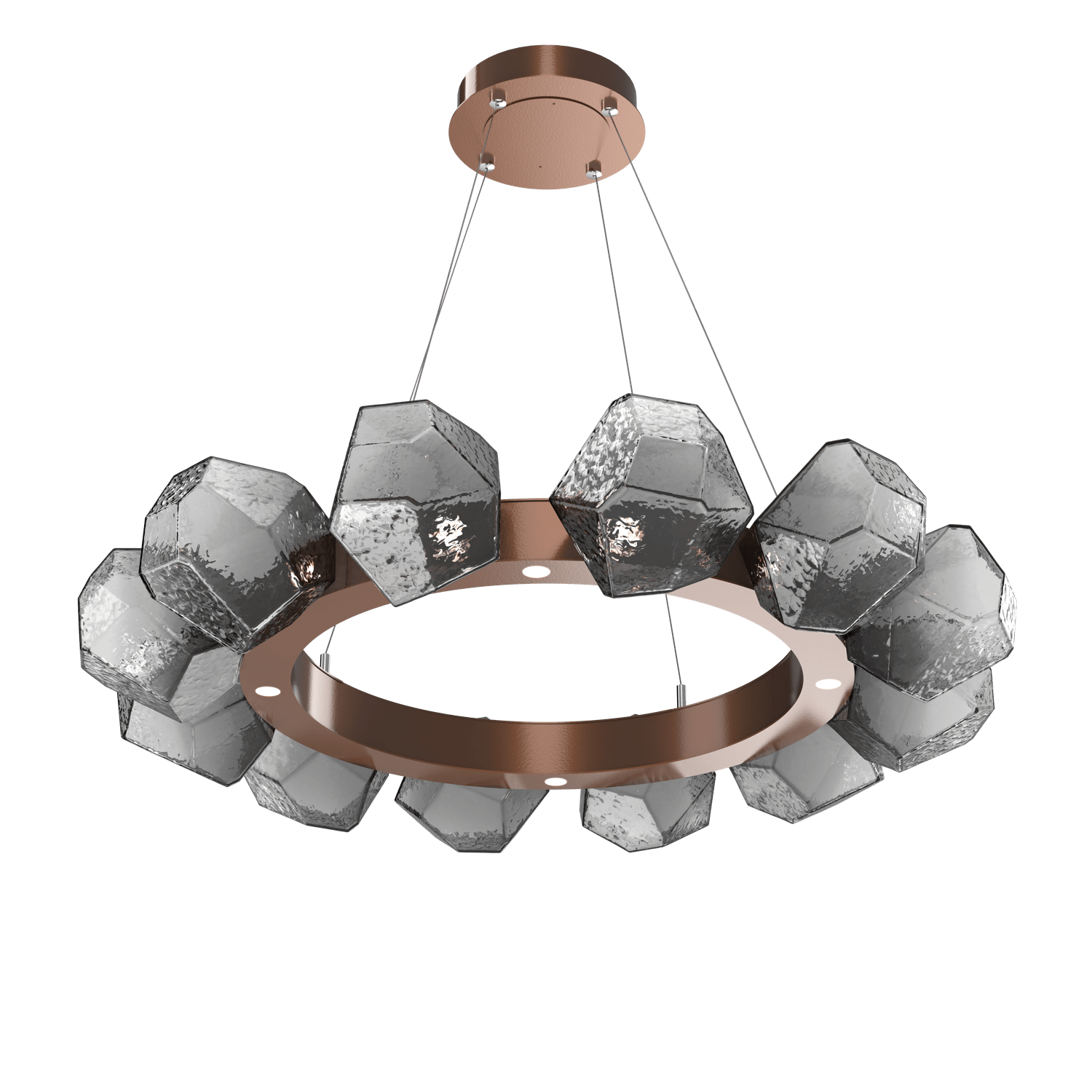 CHB0039-36-BB-S-Hammerton-Studio-Gem-36-inch-radial-ring-chandelier-with-burnished-bronze-finish-and-smoke-blown-glass-shades-and-LED-lamping
