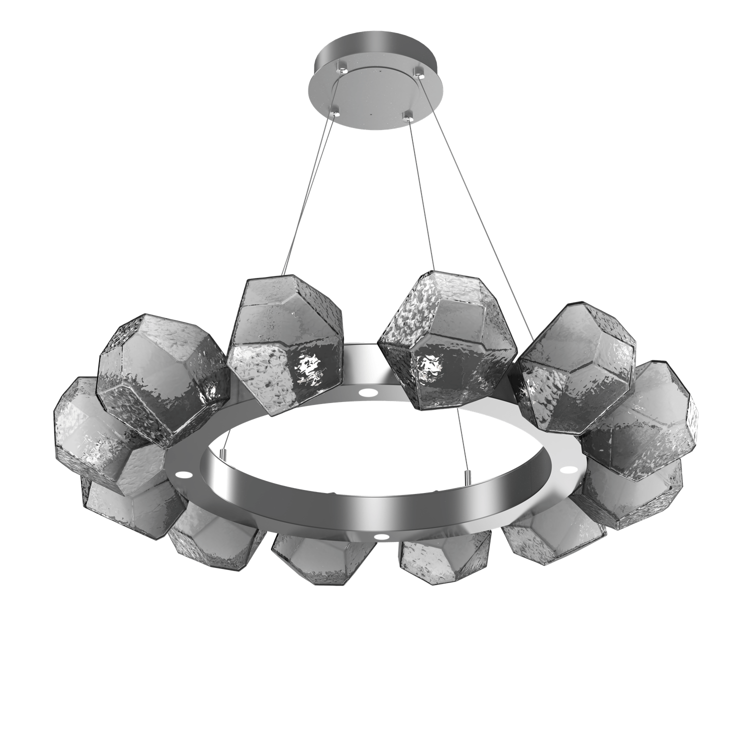 CHB0039-36-CS-S-Hammerton-Studio-Gem-36-inch-radial-ring-chandelier-with-classic-silver-finish-and-smoke-blown-glass-shades-and-LED-lamping